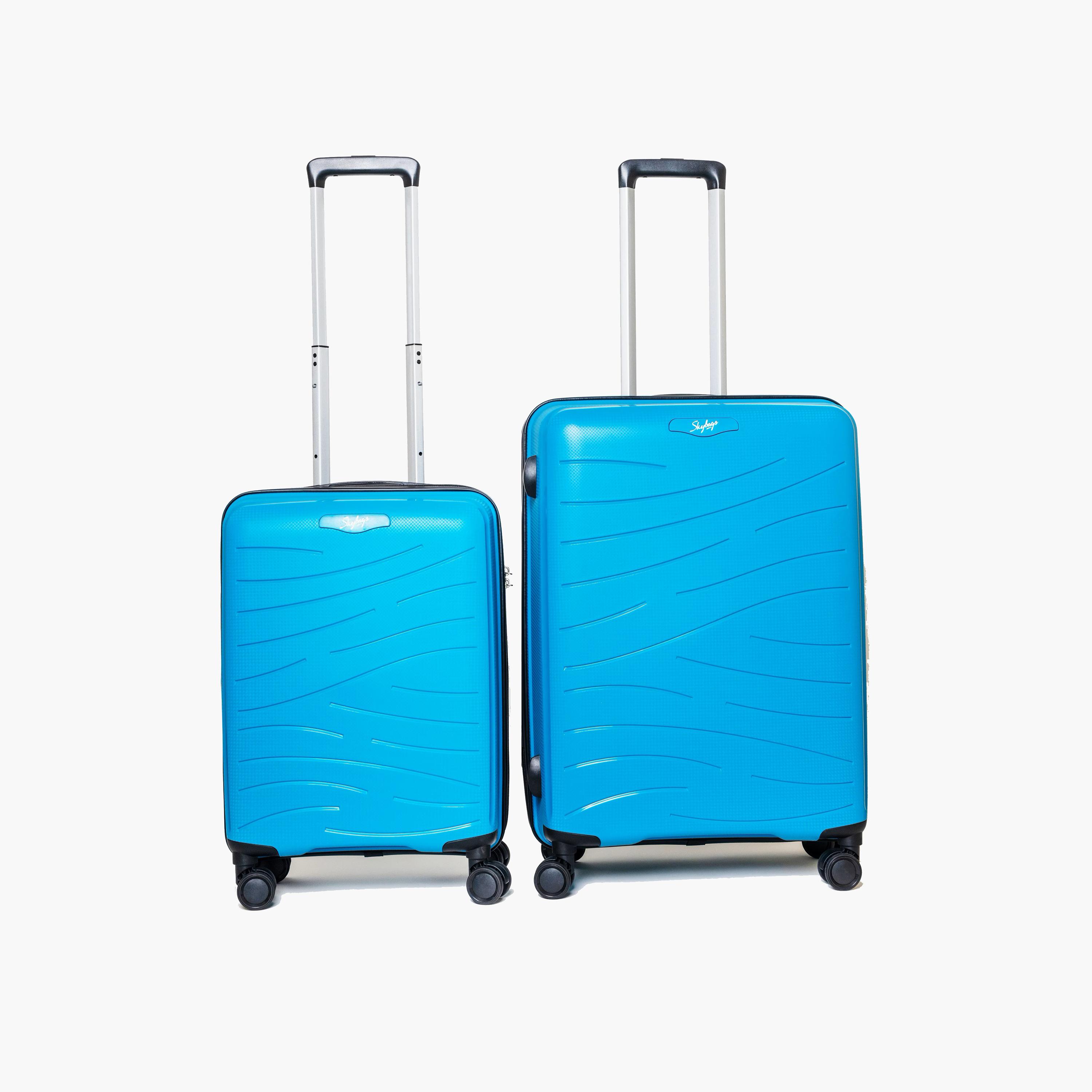 Skybags Maxx Set of 2 Polypropylene Hard Sided 4-Wheeler Spinner Trolley Bag with Built-In Combination Lock | Maxx-S2-1806-travel-luggagesandbags-luggage-image-1