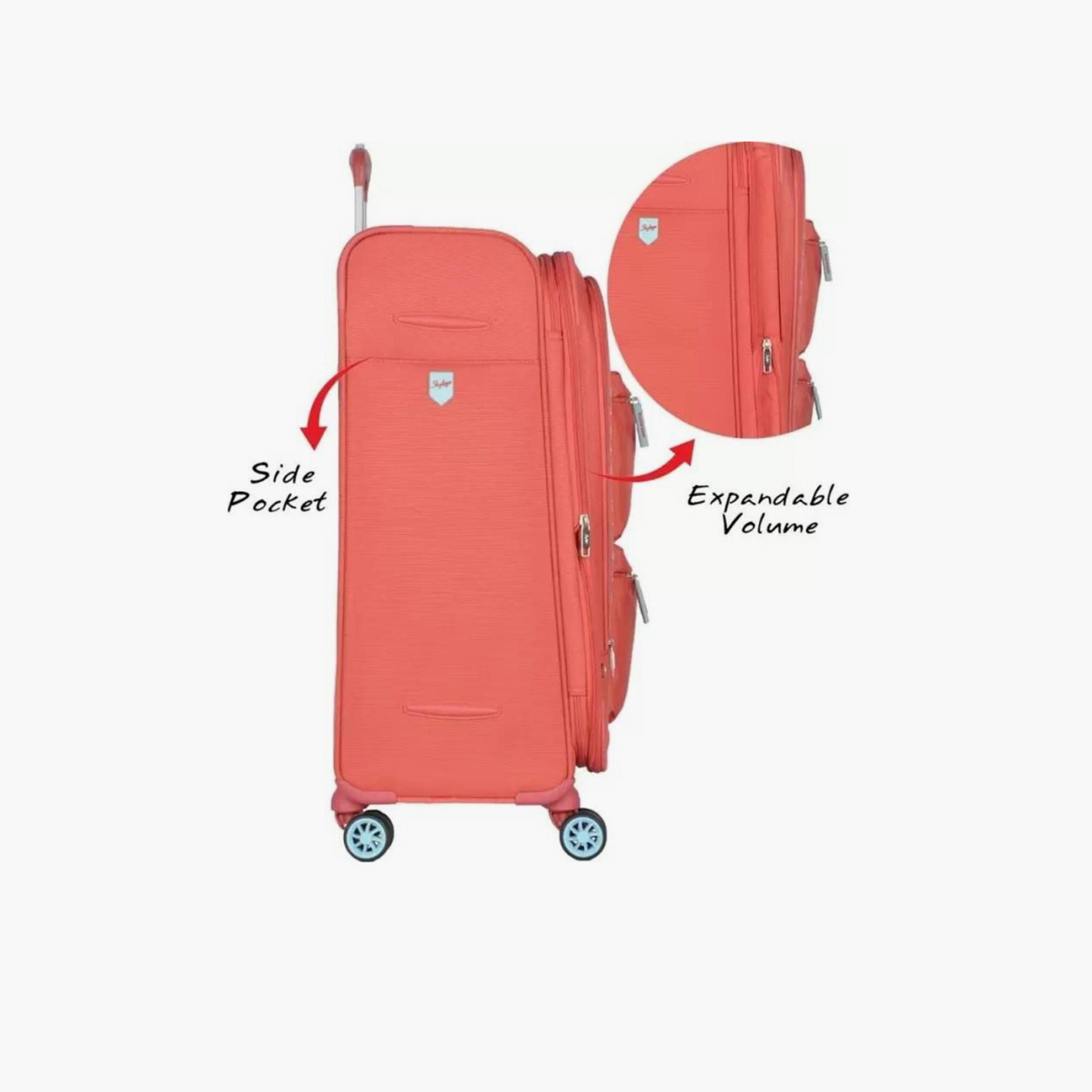 Skybags Vanguard Set of 2 Polyester Soft Sided 4-Wheeler Spinner Trolley Bag with TSA Lock | VGUARD-S2-1706--travel-luggagesandbags-luggage-image-4
