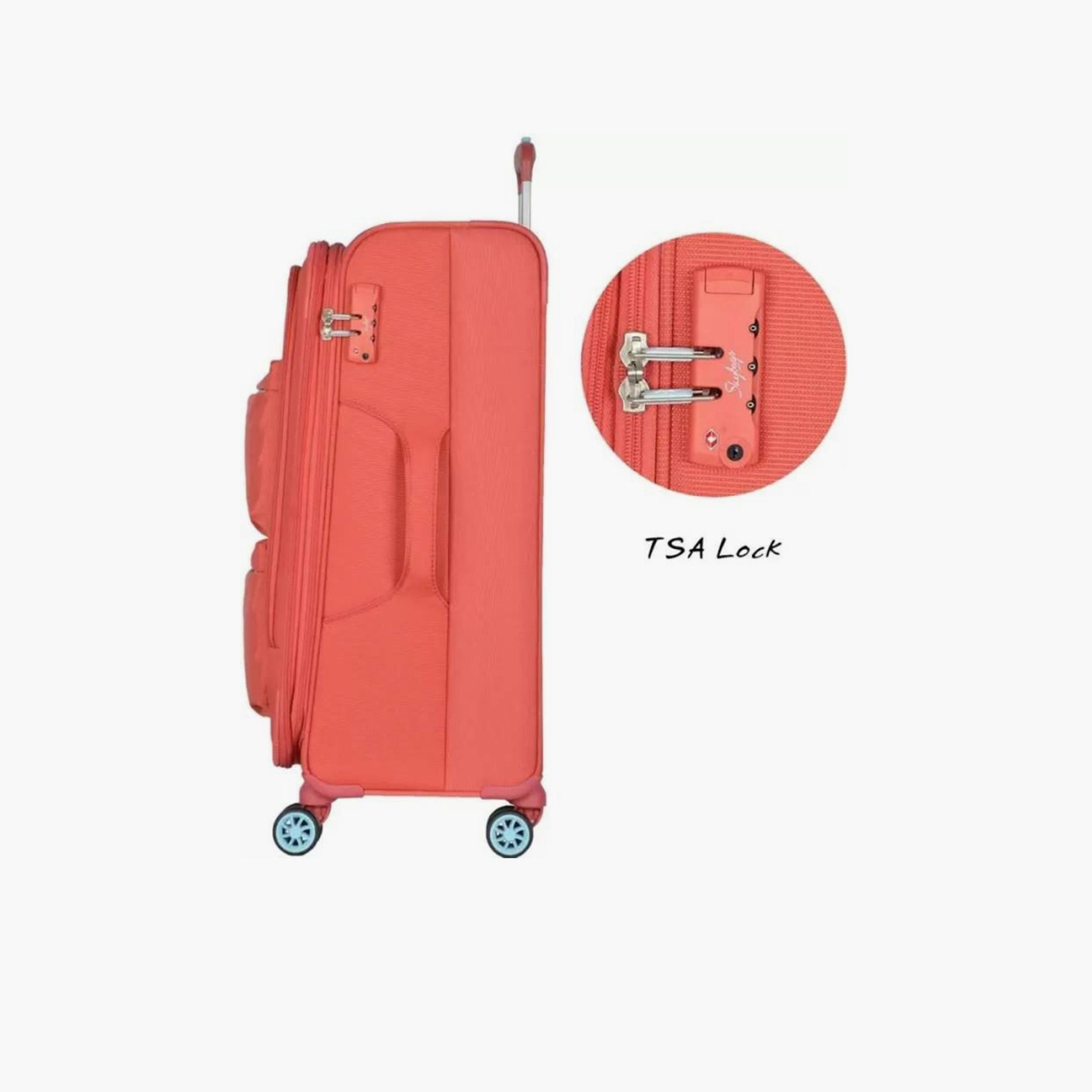 Skybags Vanguard Set of 2 Polyester Soft Sided 4-Wheeler Spinner Trolley Bag with TSA Lock | VGUARD-S2-1706--travel-luggagesandbags-luggage-image-5