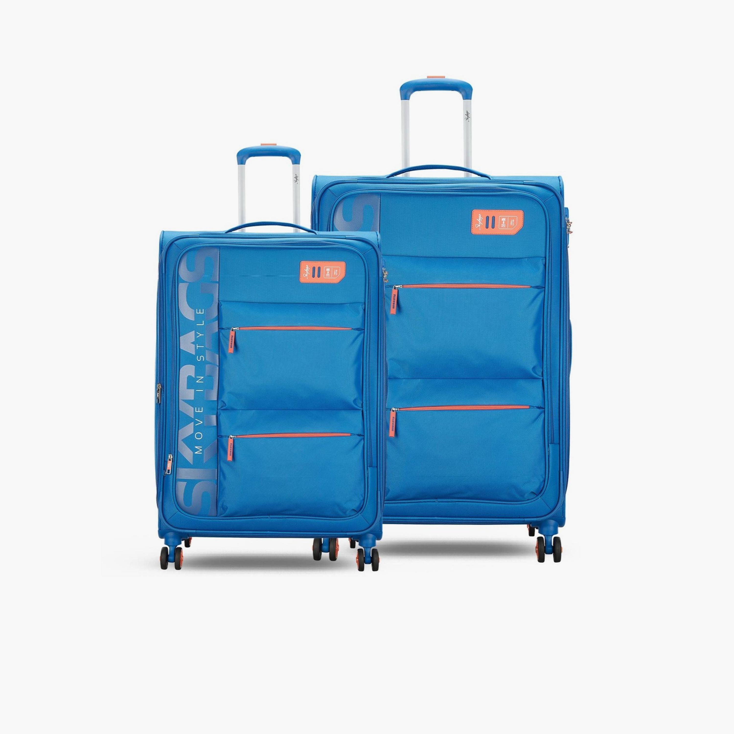 Skybags Vanguard Set of 2 Polyester Soft Sided 4-Wheeler Spinner Trolley Bag with TSA Lock | VGUARD-S2-1701-travel-luggagesandbags-luggage-image-1