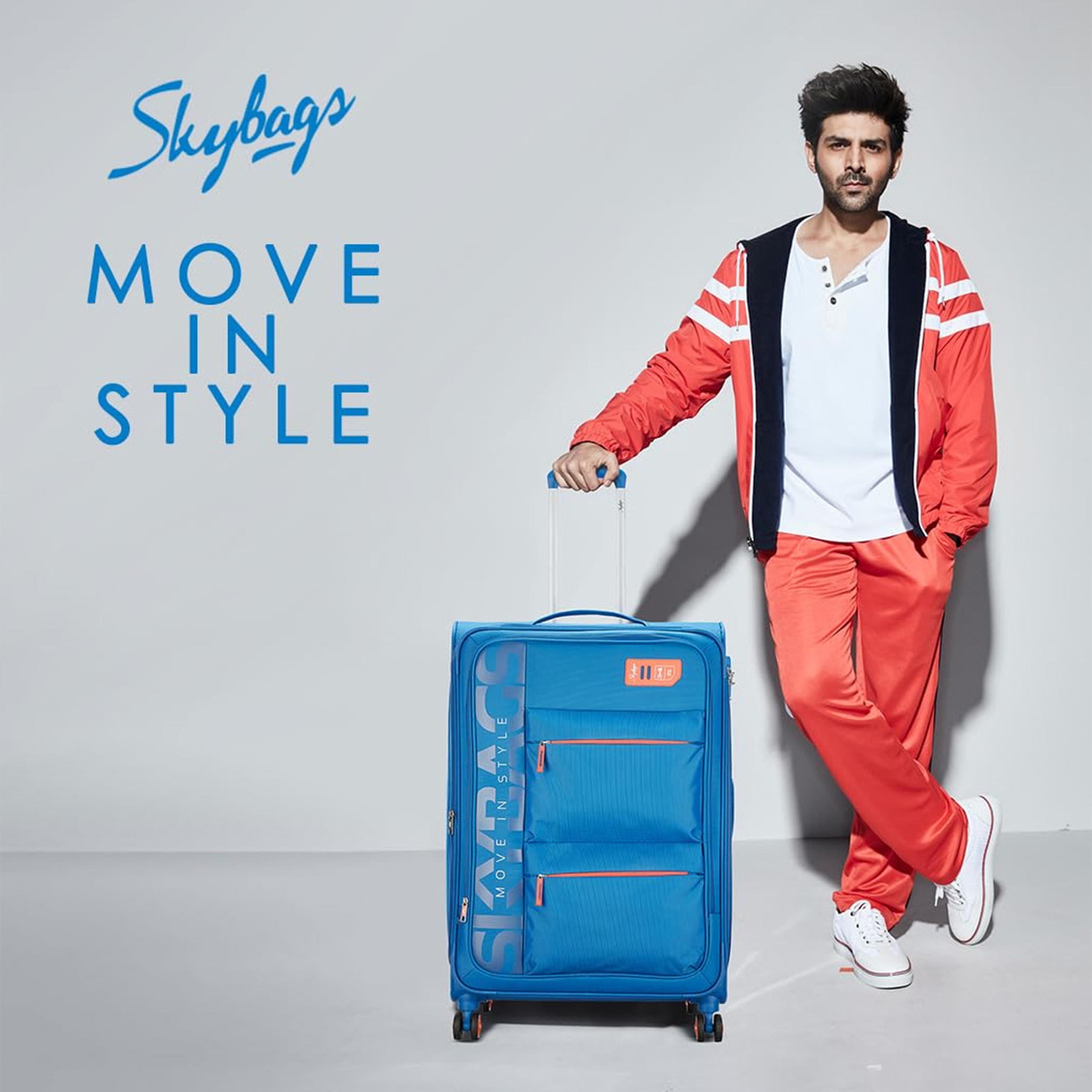 Skybags Vanguard Set of 2 Polyester Soft Sided 4-Wheeler Spinner Trolley Bag with TSA Lock | VGUARD-S2-1701-travel-luggagesandbags-luggage-image-7