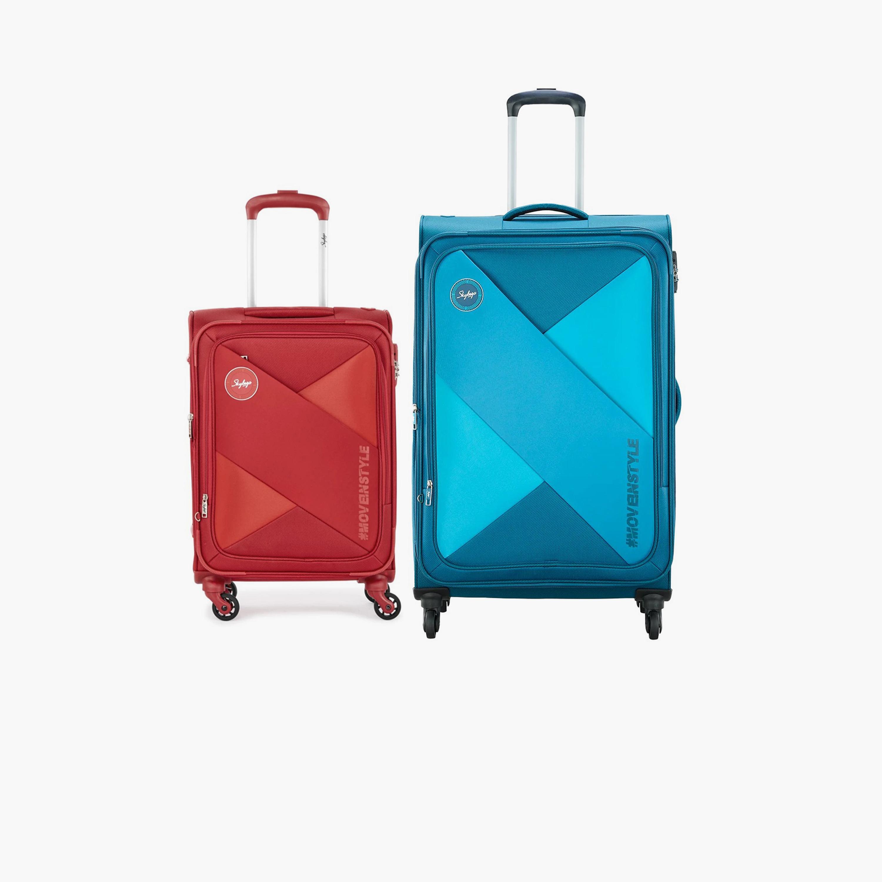 Skybags Converge Plus Set of 2 Polyester Soft Sided 4-Wheeler Spinner Trolley Bag with Built-In Combination Lock | Converge-M2-2000-travel-luggagesandbags-luggage-image-1