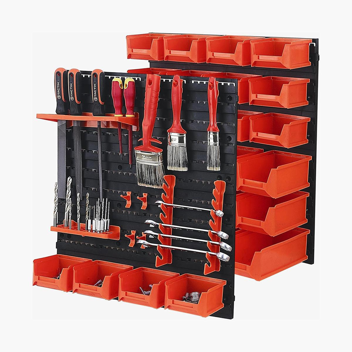 Tactix 43-Piece Wall-Mounted Tool Organizer