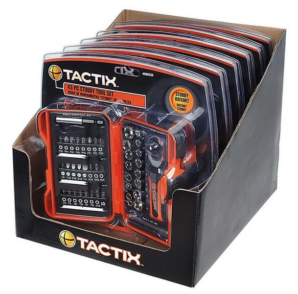 Tactix 43-Piece Ratchet Stubby Tool Set