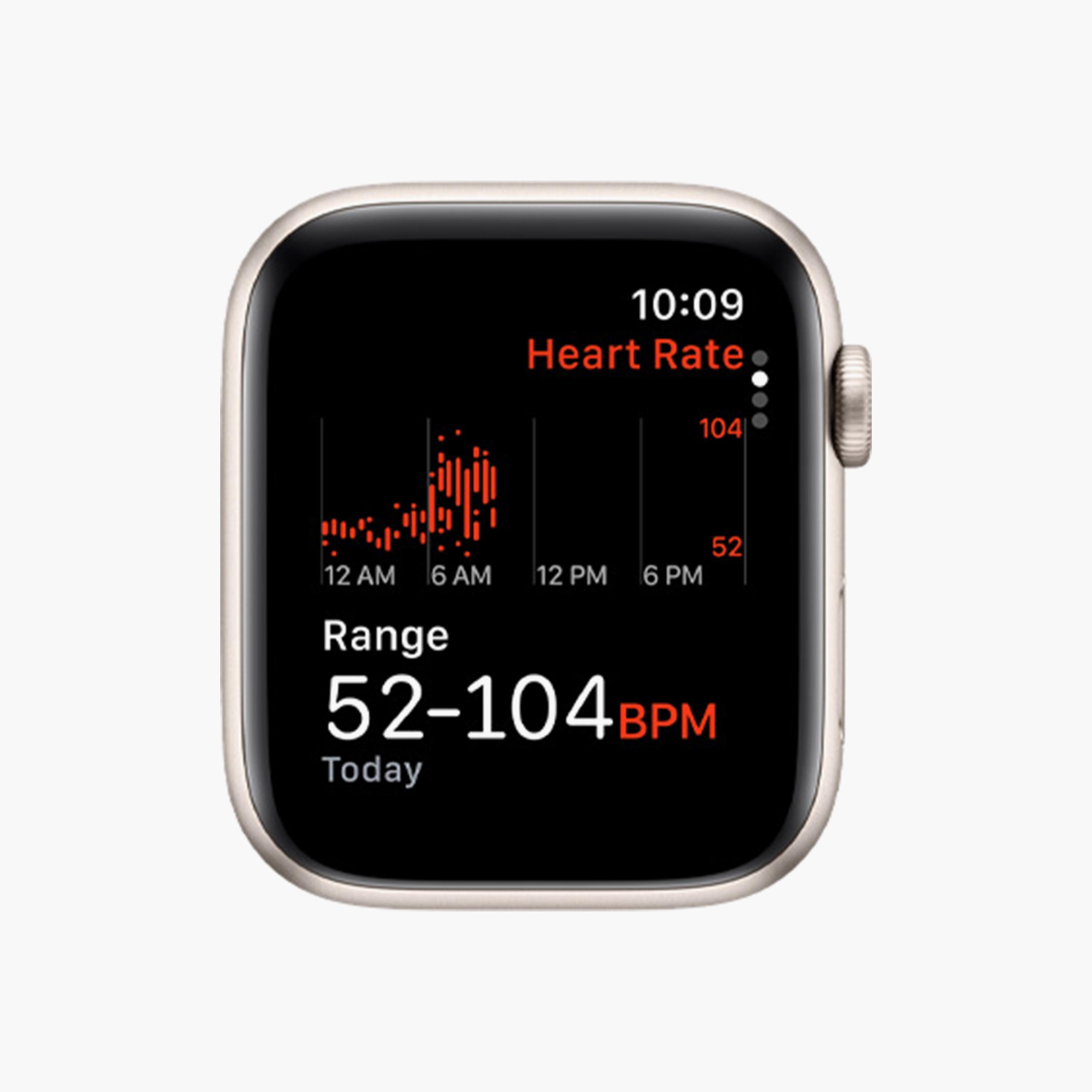 ساعة ابل SE GPS 44 مم - علبة ألومنيوم فضي متوسطة / كبيرة مع سوار رياضي أزرق عاصفة | MREE3QAA-electronics-smartwatches-image-4