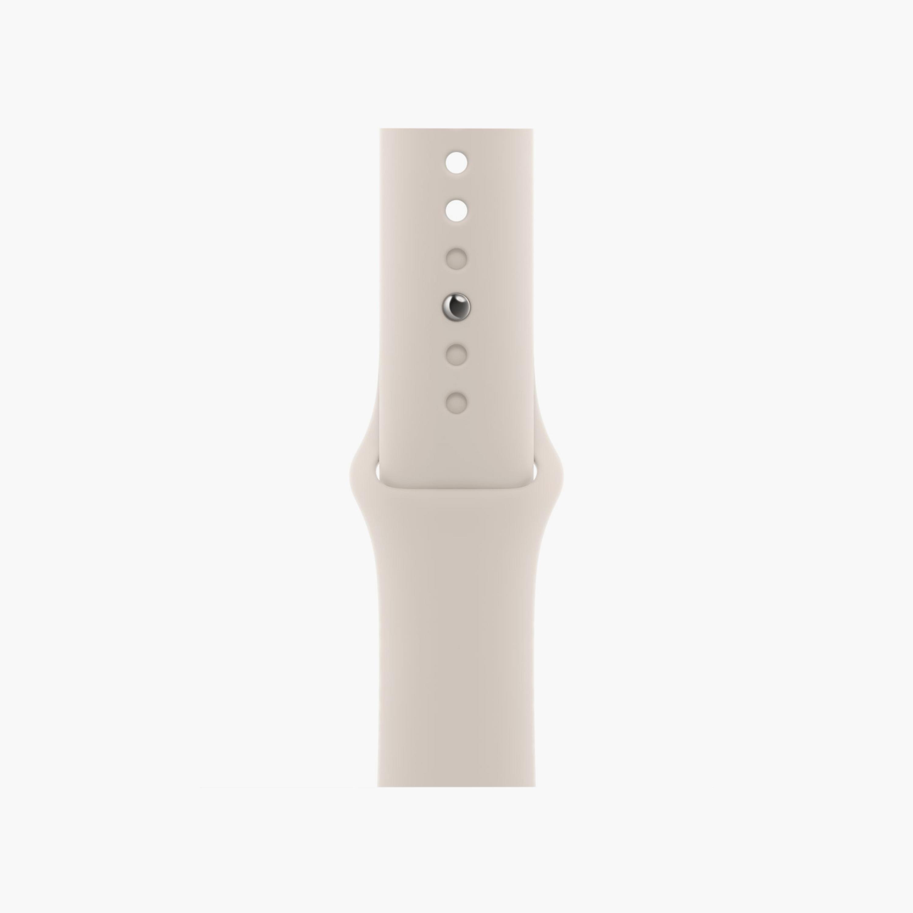 ساعة أبل SE GPS + خلوي 44 مم - هيكل ألومنيوم متوسط / كبير مع سوار رياضي ستارلايت | MRGX3QAA-electronics-smartwatches-image-5
