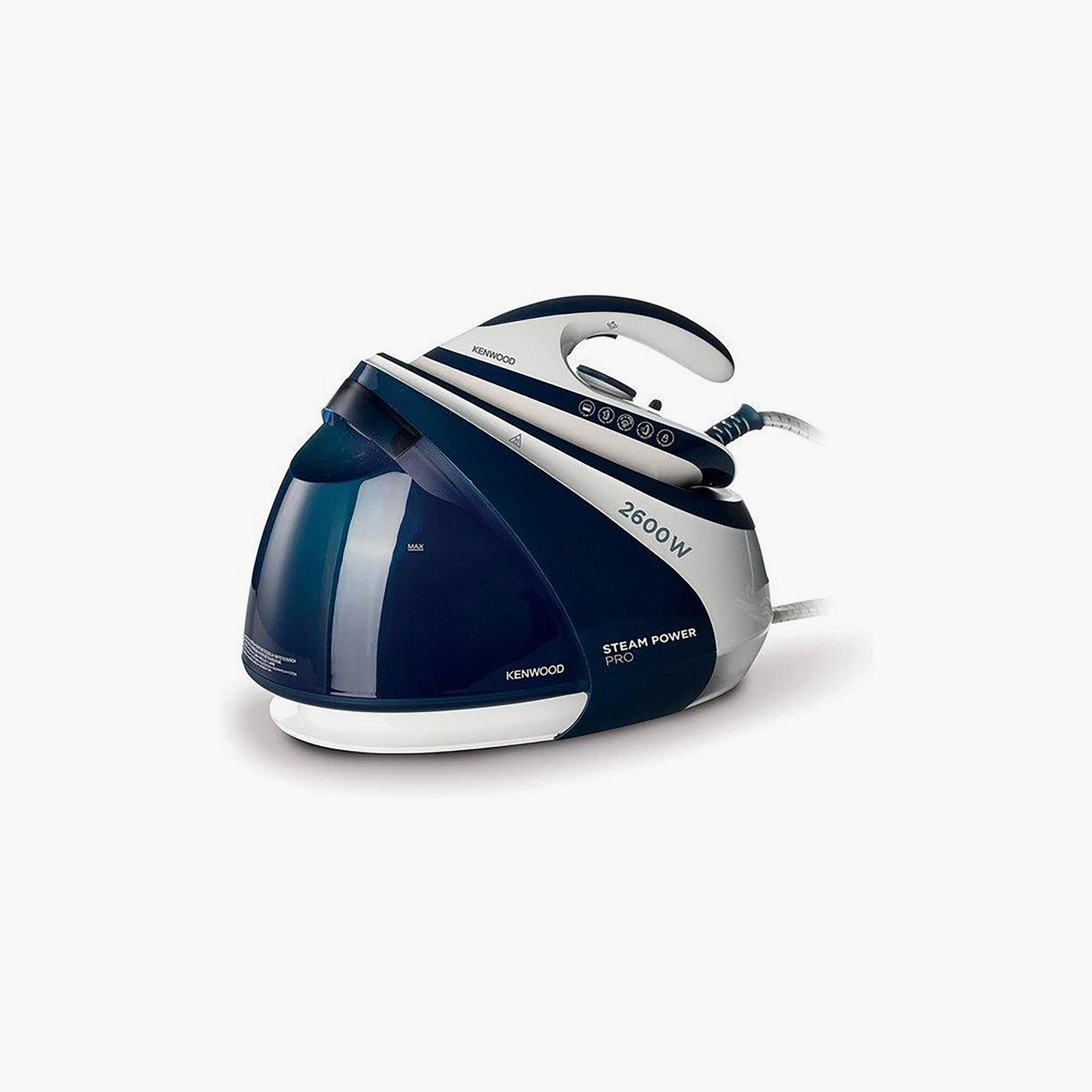 مكواة كينوود البخارية ذات محطة بخارية مع خزان مياه سعة 1.8 لتر بلون لون أبيض | SSP70.000WB-household-appliances-homeappliances-ironandsteamers-image-1