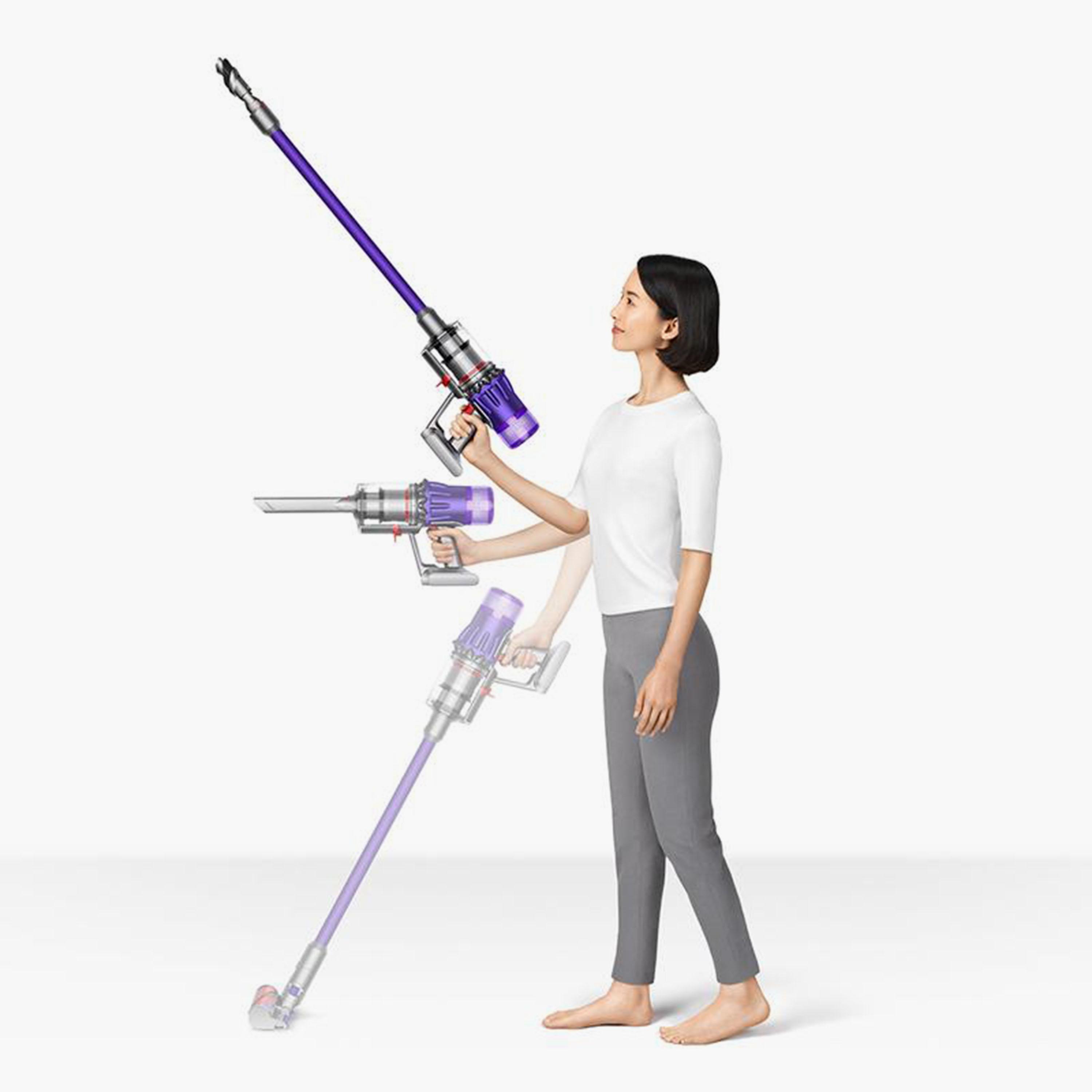 مكنسة دايسون الكهربائية الرقمية الرقيقة اللاسلكية الإضافية باللون الأرجواني | V18 SLIM FLUFFY XTR IR-PU-household-appliances-homeappliances-vacuumcleaners-image-4