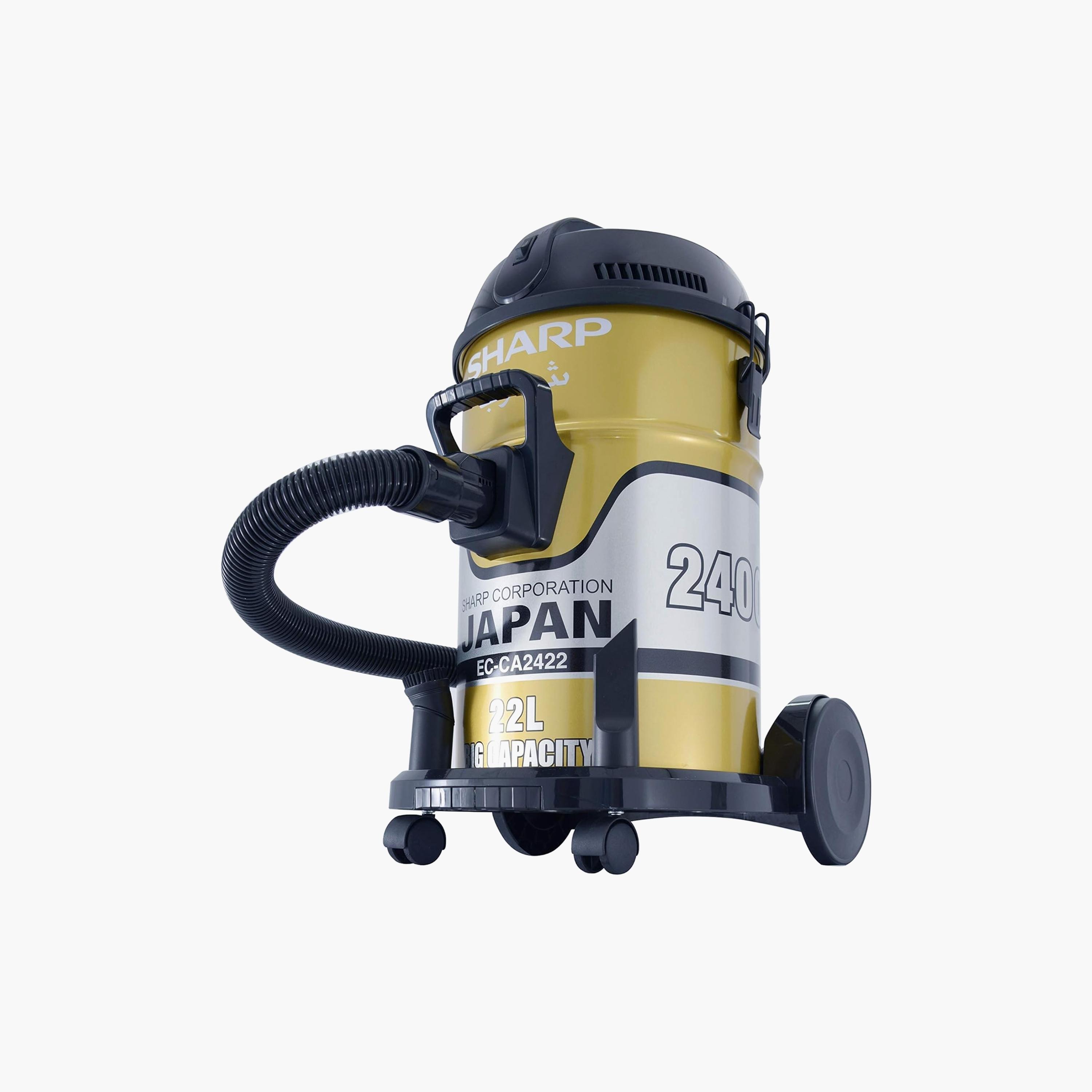 Sharp 22L Heavy Duty Drum-Barrel Copper Motor Vacuum Cleaner Gold | EC-CA2422-Z-household-appliances-homeappliances-vacuumcleaners-image-2