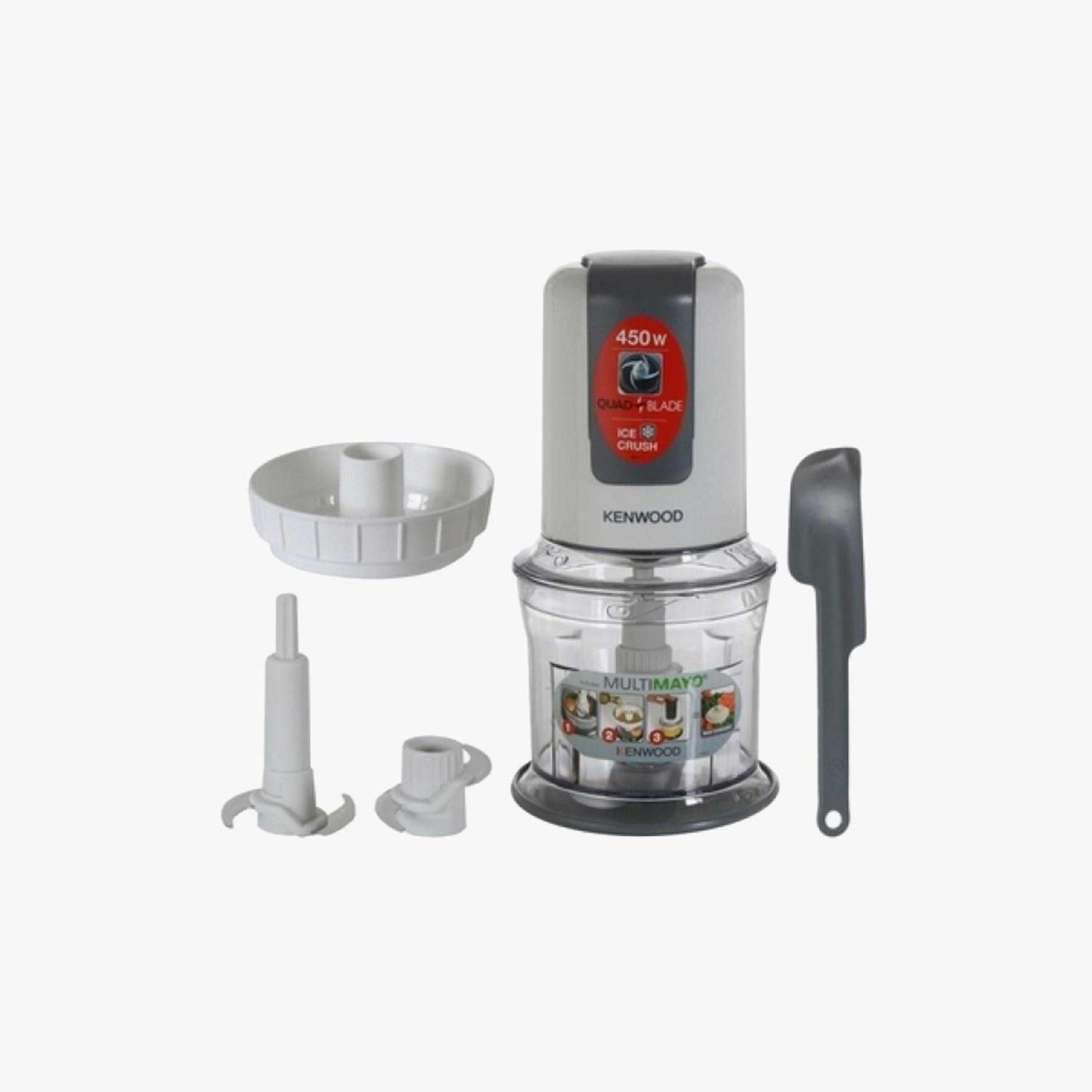 مفرمة رباعية الشفرات سعة 0.5 لتر مع 450 واط بلون أبيض من كينوود | CH580-household-appliances-kitchenappliances-foodprocessors-image-2