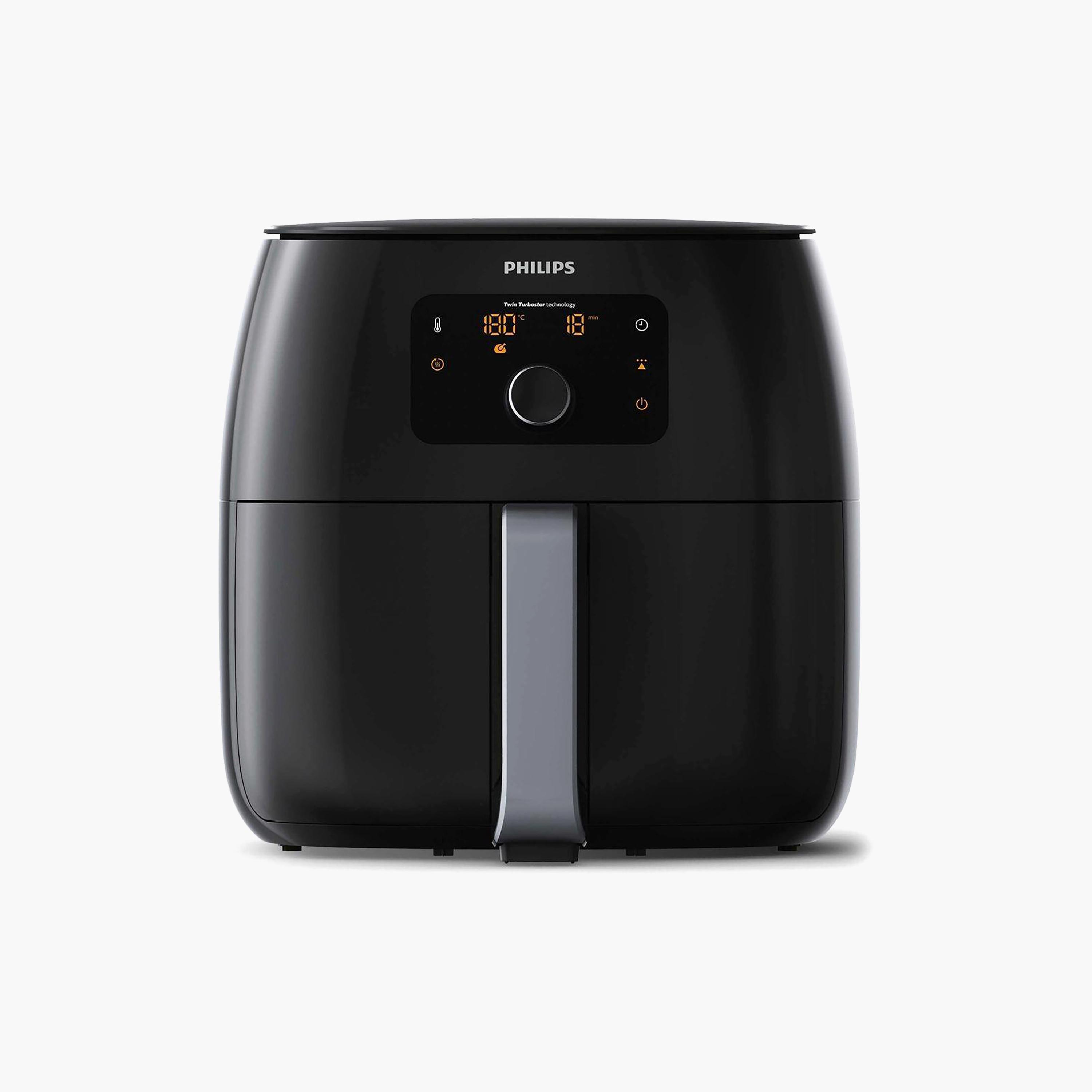 مقلاة فيليبس الهوائية من مجموعة افانس سعة 1.4 كجم باللون الأسود | HD9650-90-household-appliances-kitchenappliances-foodprocessors-image-1