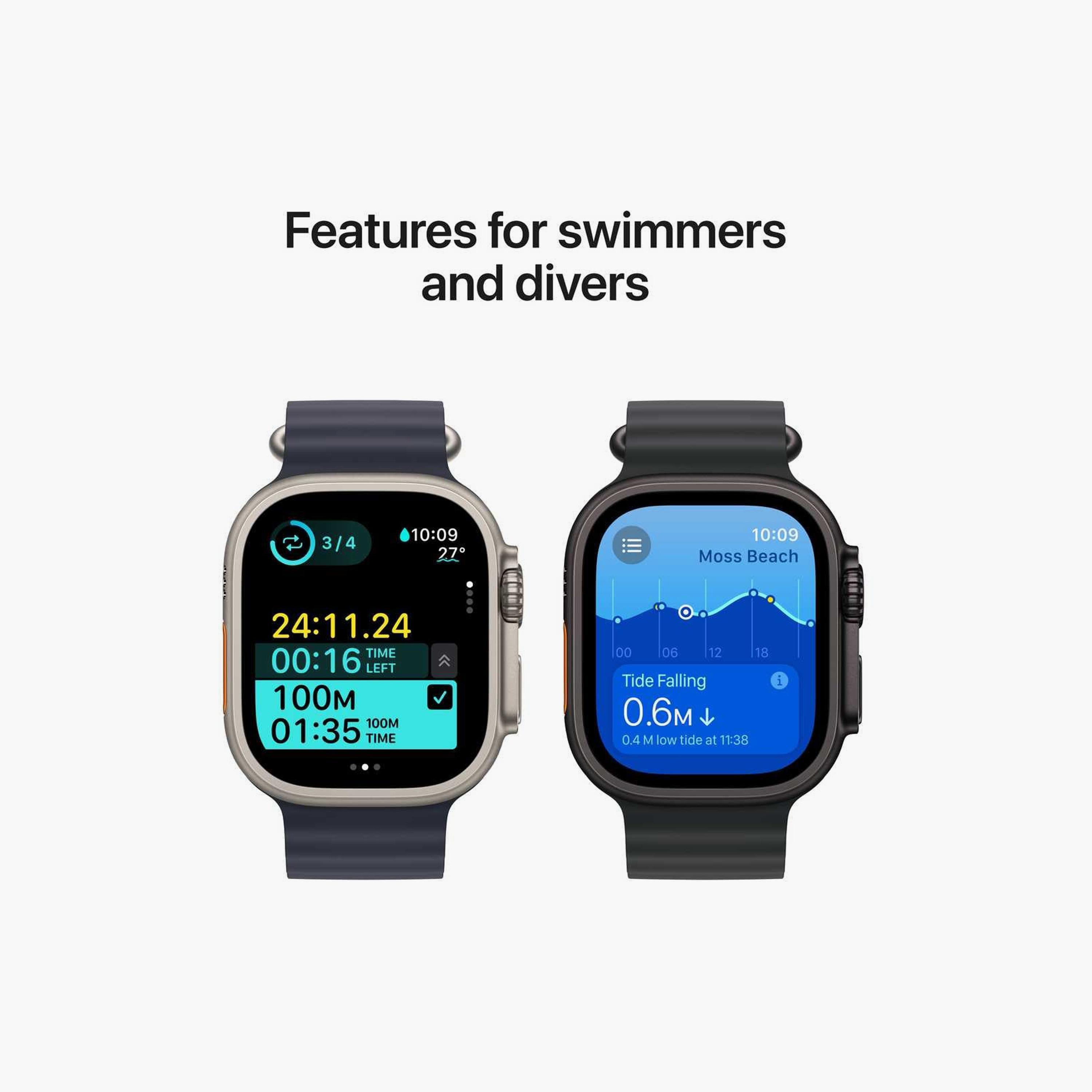 Apple Watch Ultra 2 GPS + Cellular 49mm Black Titanium Case with Dark Green Alpine Loop-electronics-smartwatches-image-4