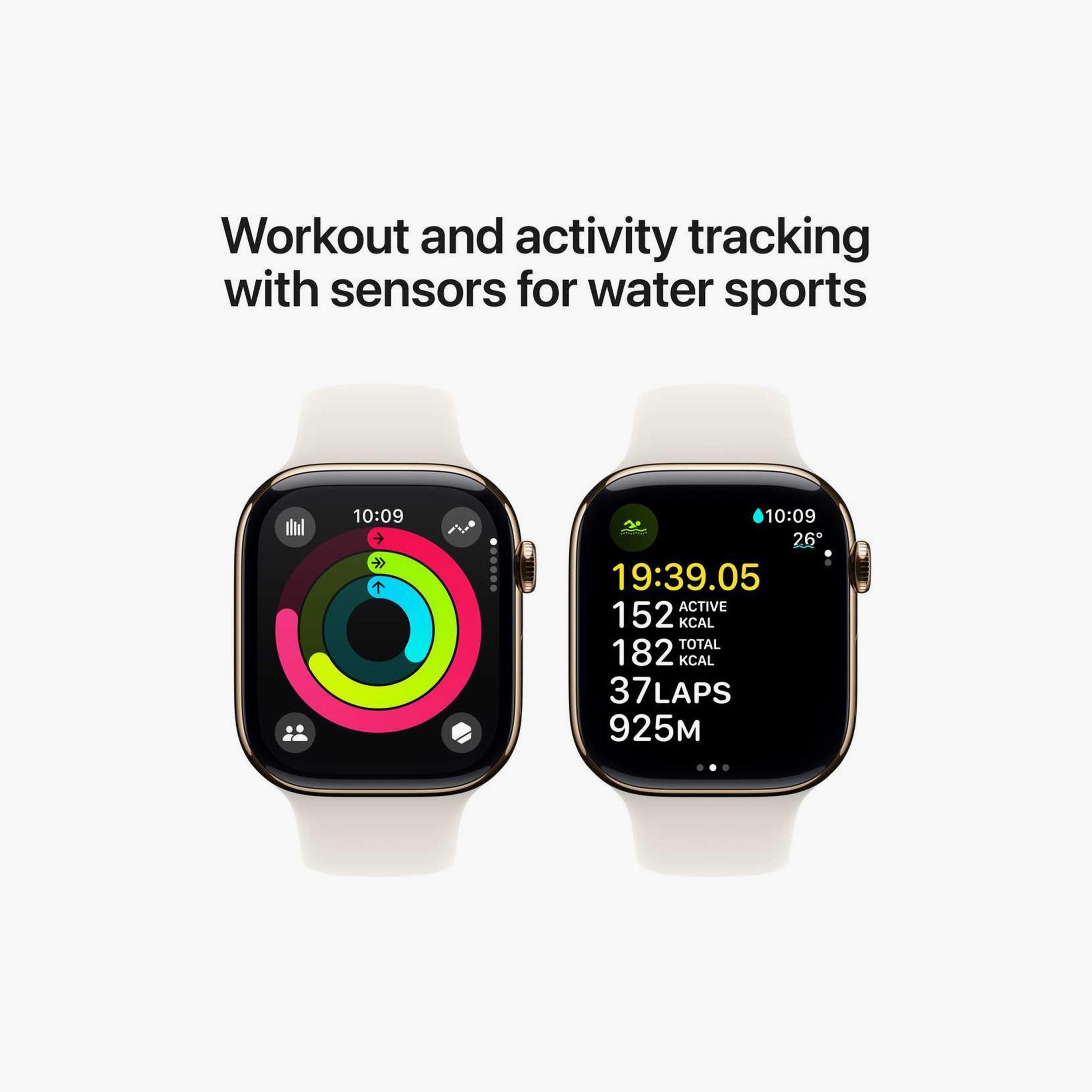 ساعة أبل الترا 2 GPS + جراب خلوي 49 ملم من التيتانيوم الأسود مع حلقة أسود-electronics-smartwatches-image-3