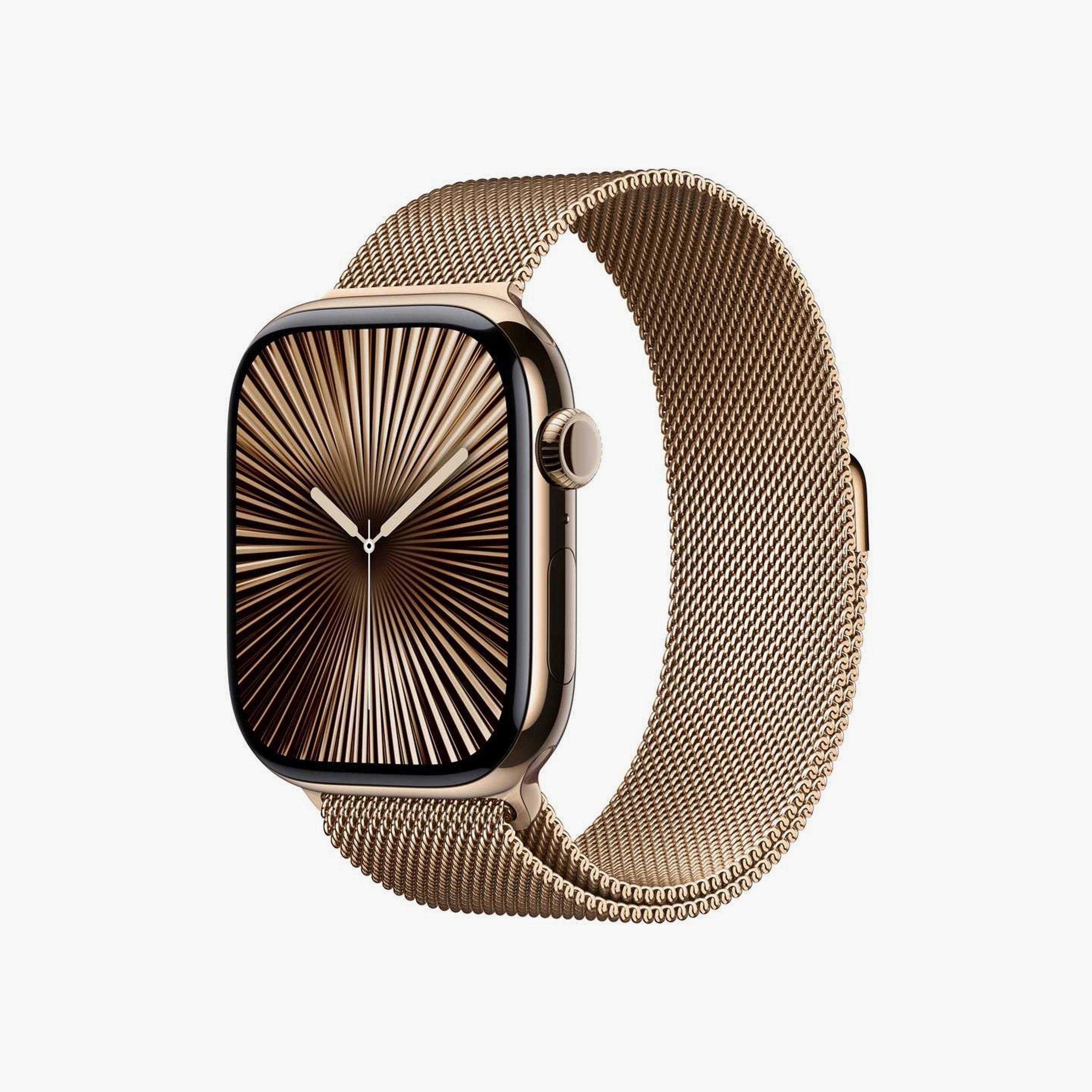 ساعة ابل SE GPS + جراب ألومنيوم خلوي 40 ملم ستارلايت مع سوار رياضي ستارلايت-electronics-smartwatches-image-1
