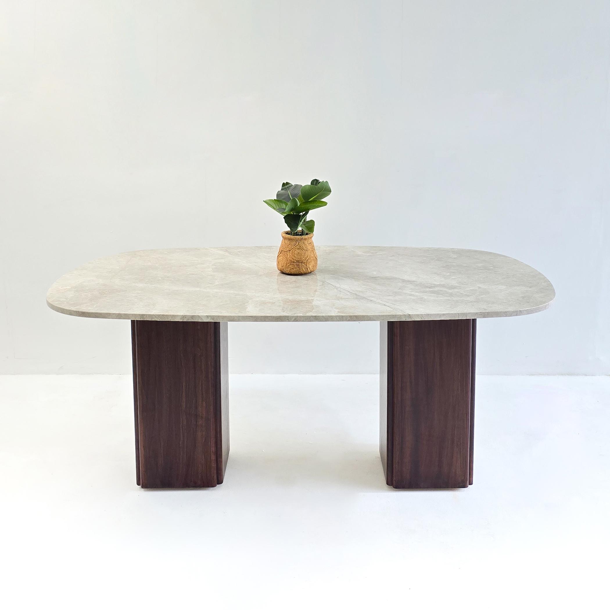 Grego 6-Seater Marble Top Dining Table