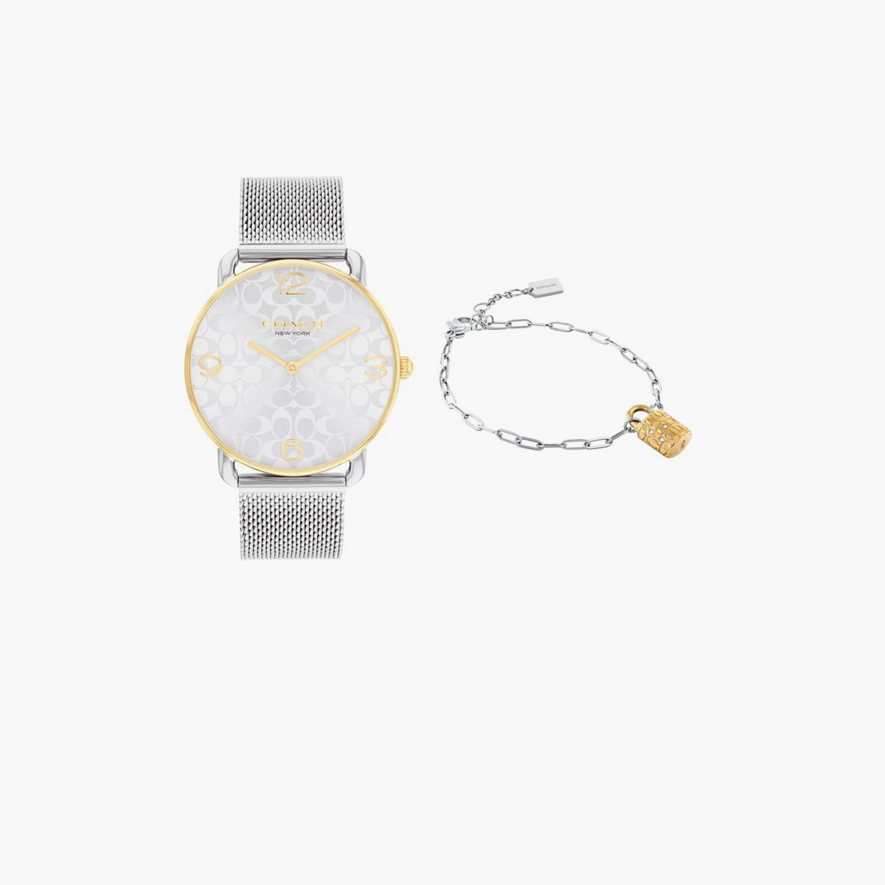 كوتش-  ساعة نسائية سوار ستانلس ستيل بقطر 36 مم باللون متعدد الألوان | 14000117-women-watchesandjewellery-watches-image-4