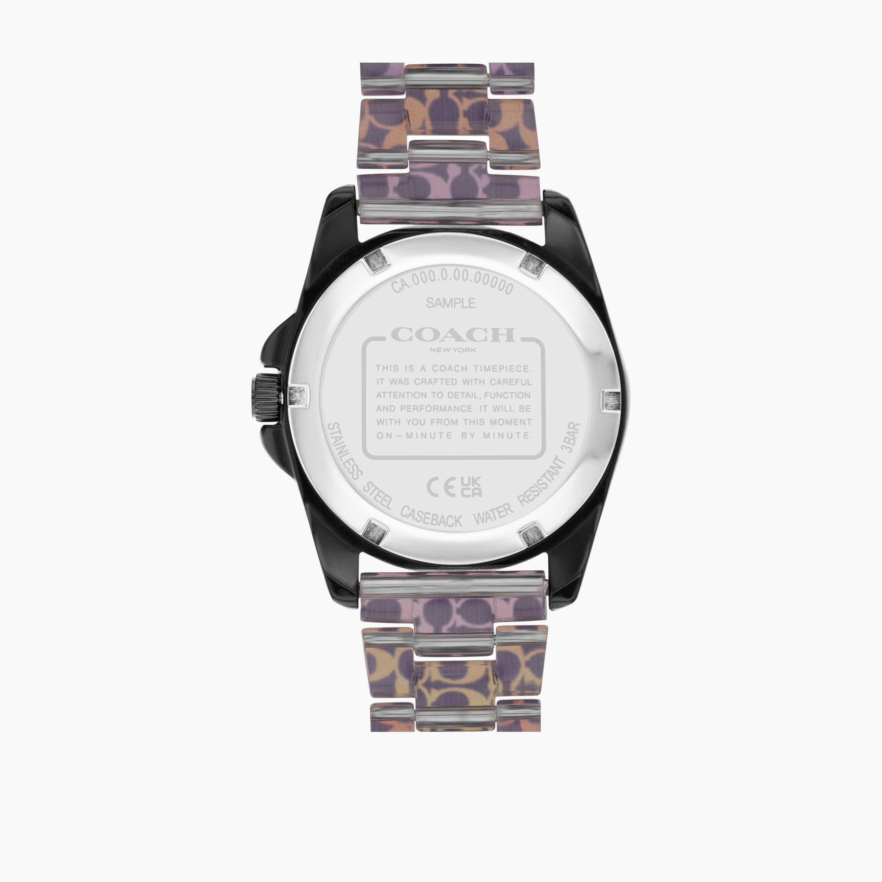 كوتش-  ساعة نسائية سوار ستانلس ستيل بقطر 36 مم باللون الأسود | 14504276-women-watchesandjewellery-watches-image-3
