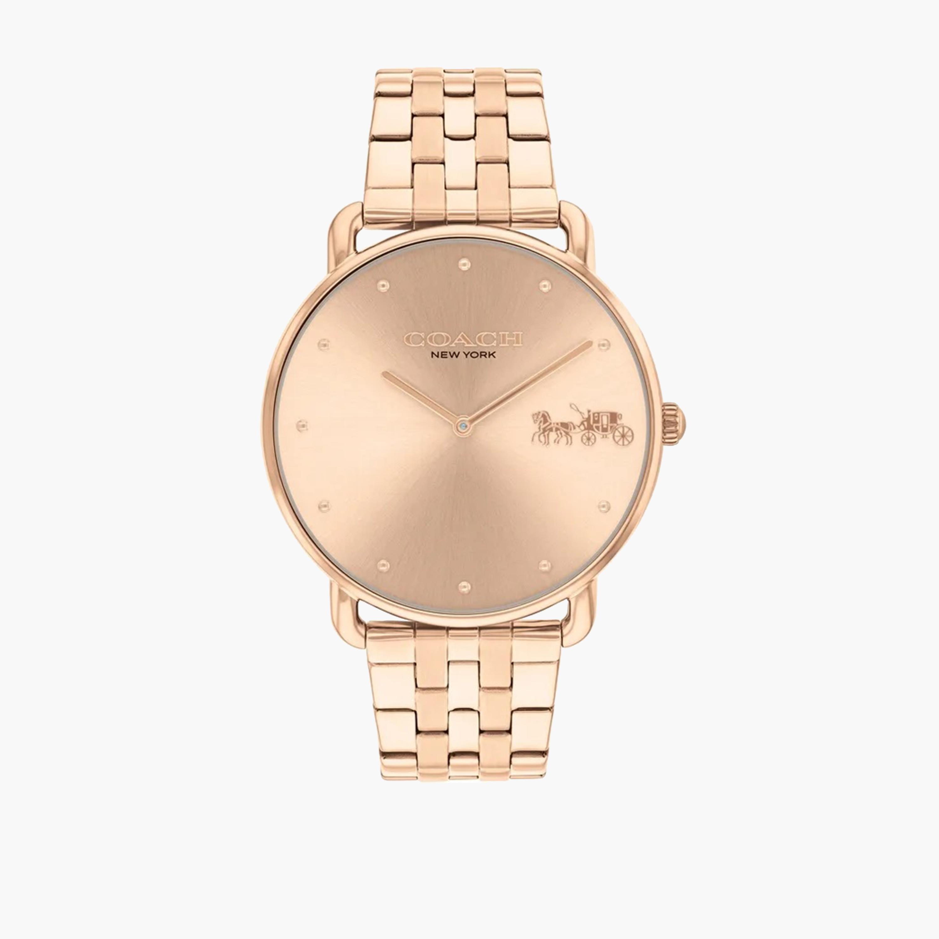كوتش-  ساعة نسائية سوار ستانلس ستيل تناظري ذهبي مقاس 41 مم | 14504296-women-watchesandjewellery-watches-image-1