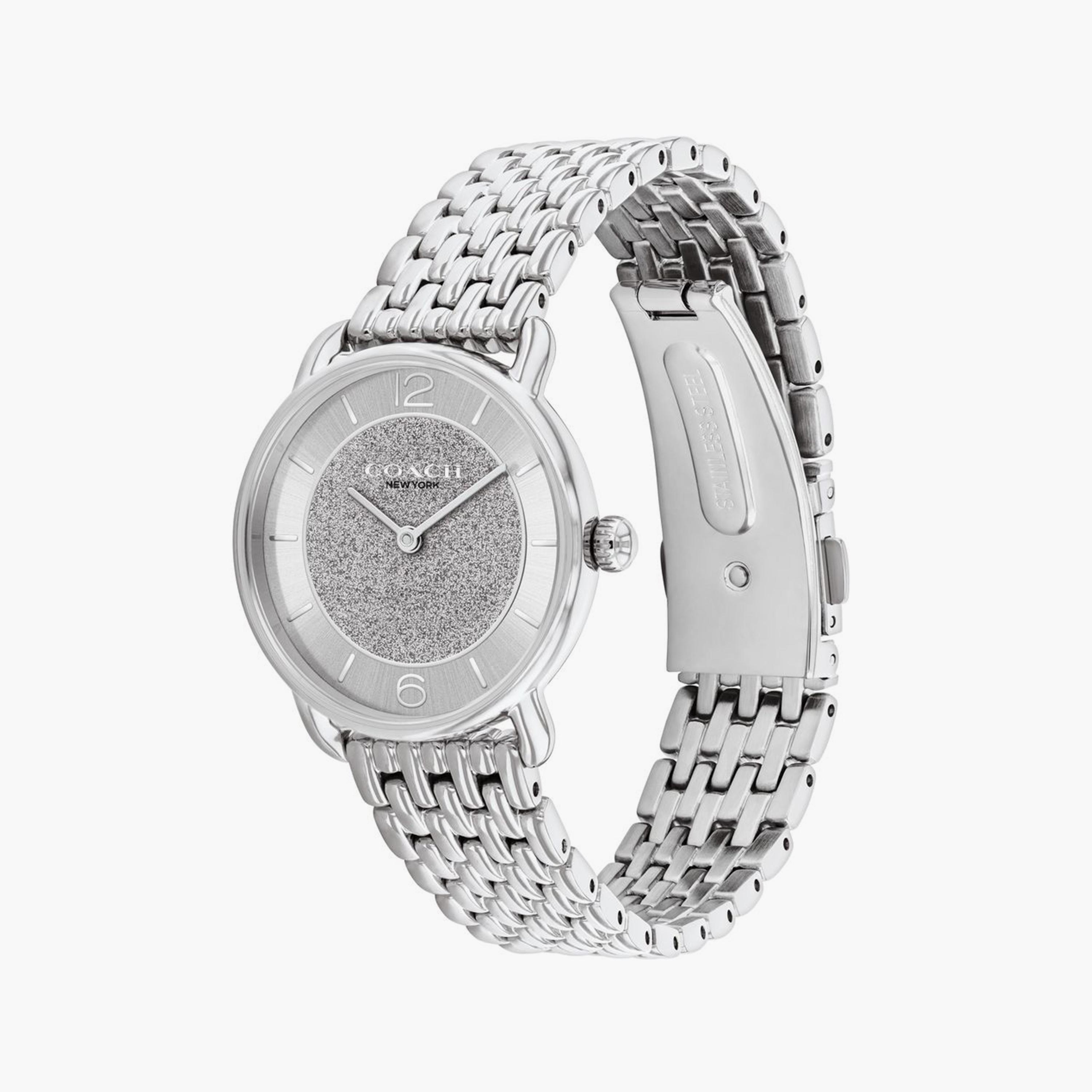 كوتش-  ساعة نسائية سوار ستانلس ستيل بقطر 28 مم باللون الفضي | 14504369-women-watchesandjewellery-watches-image-2