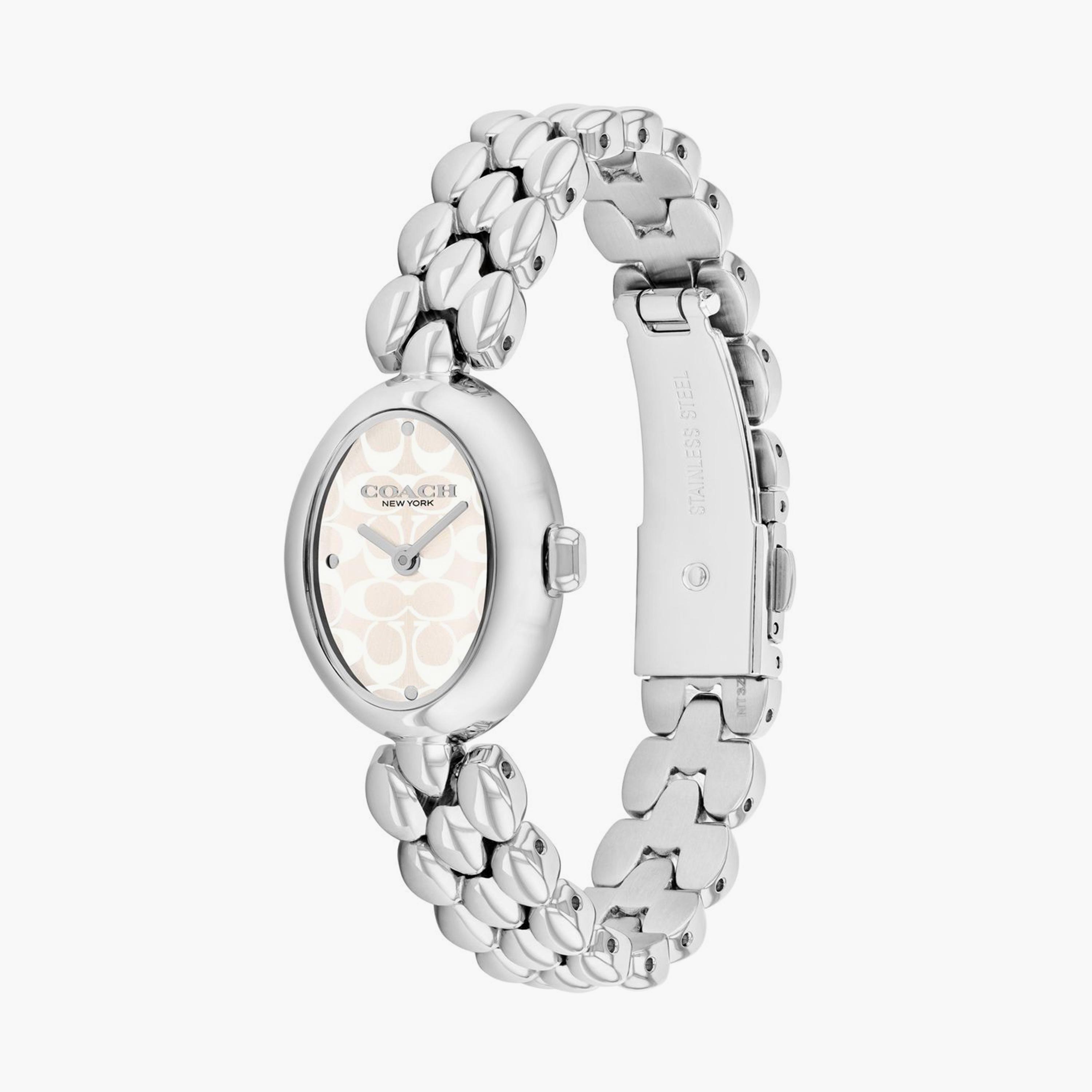 كوتش-  ساعة تناظرية نسائية سوار ستانلس ستيل متعدد الألوان مقاس 23 مم | 14504416-women-watchesandjewellery-watches-image-2