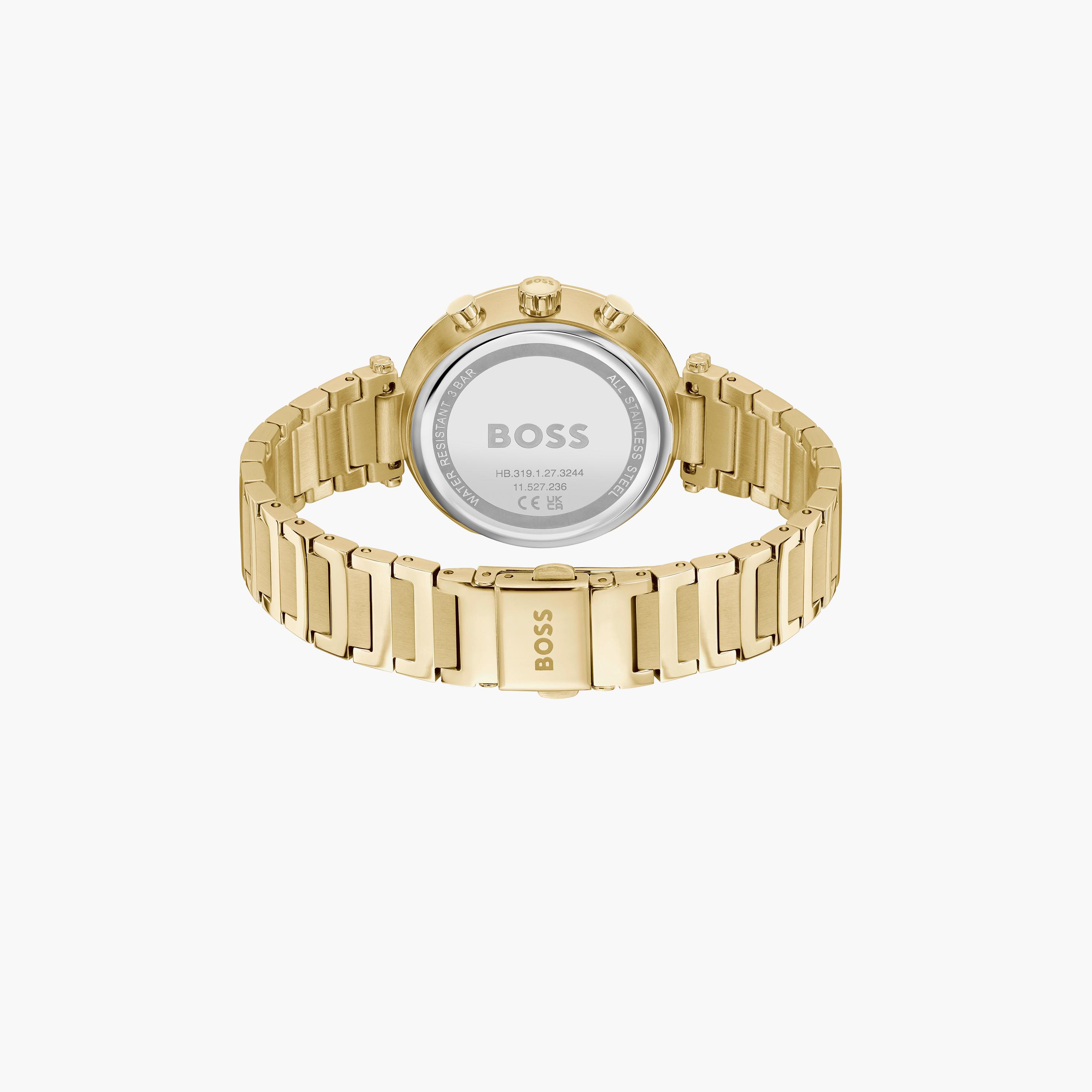 هوغو بوس-  ساعة نسائية سوار ستانلس ستيل كرونوغراف فضي مقاس 36 مم | 1502775-women-watchesandjewellery-watches-image-3