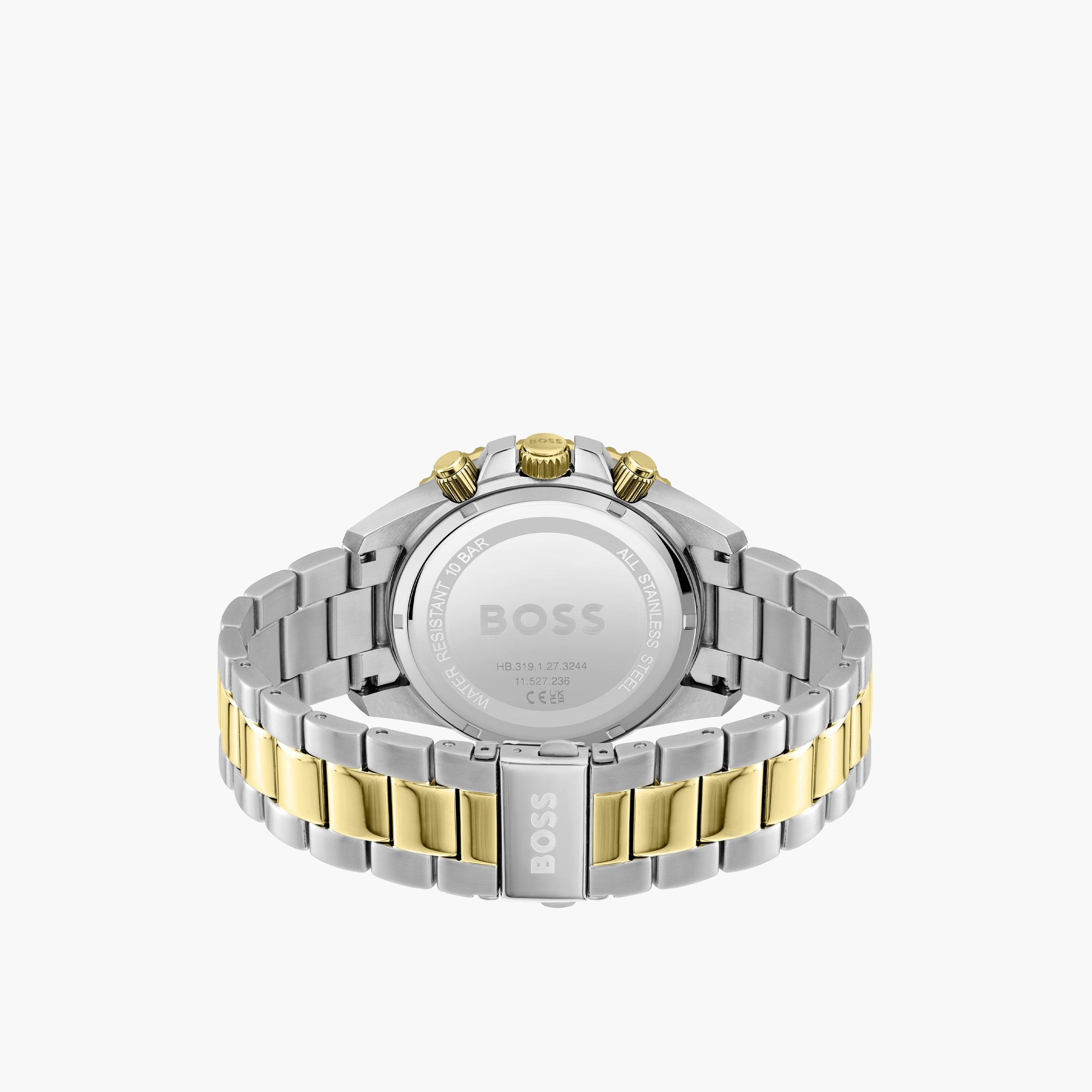هوغو بوس-  ساعة رجالية 45 مم كرونوغراف سوداء سوار ستانلس ستيل | 1513908-men-watchesandjewellery-watches-image-3