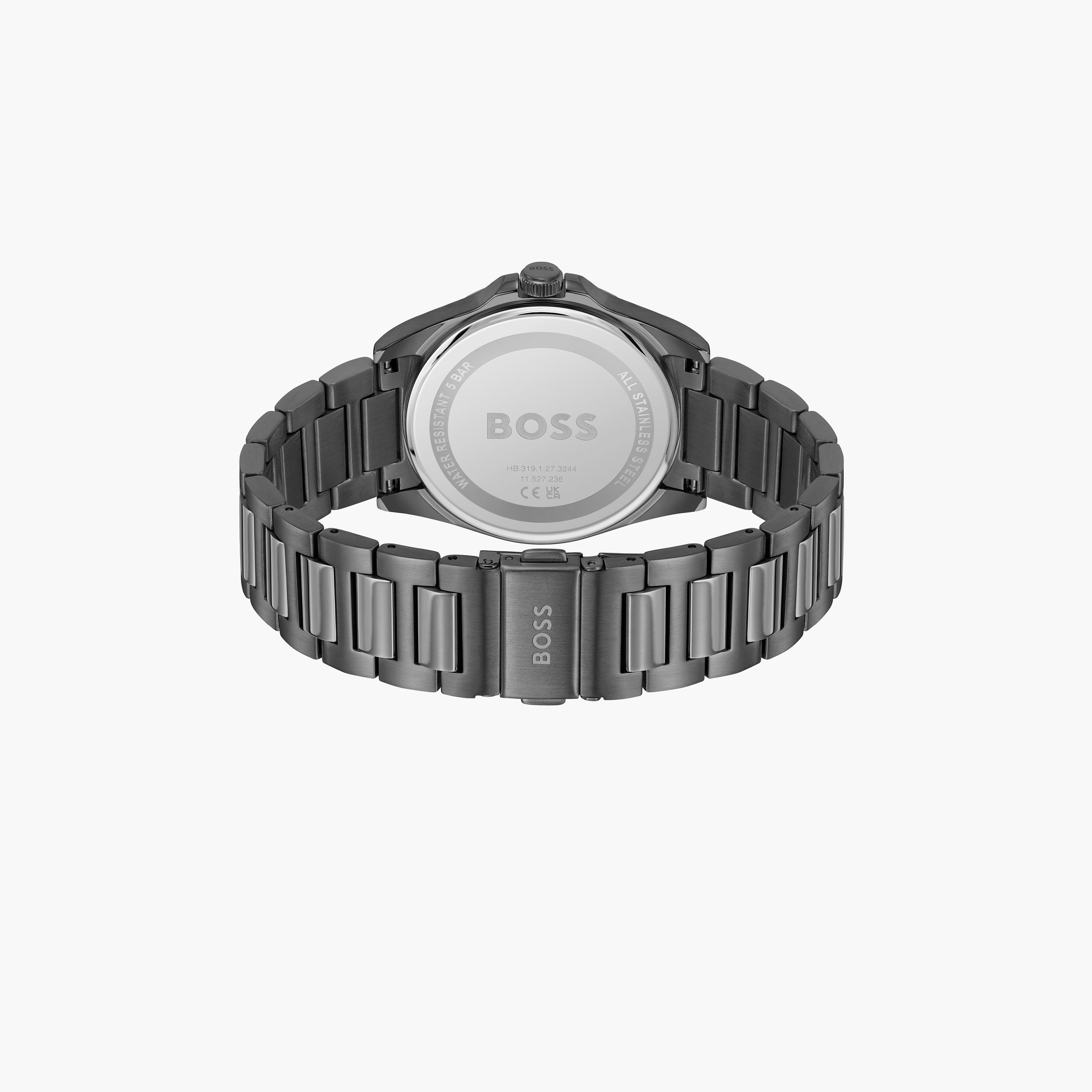 هوغو بوس-  ساعة تناظرية رجالية 41 مم سوار ستانلس ستيل لون الأزرق | 1514175-men-watchesandjewellery-watches-image-3