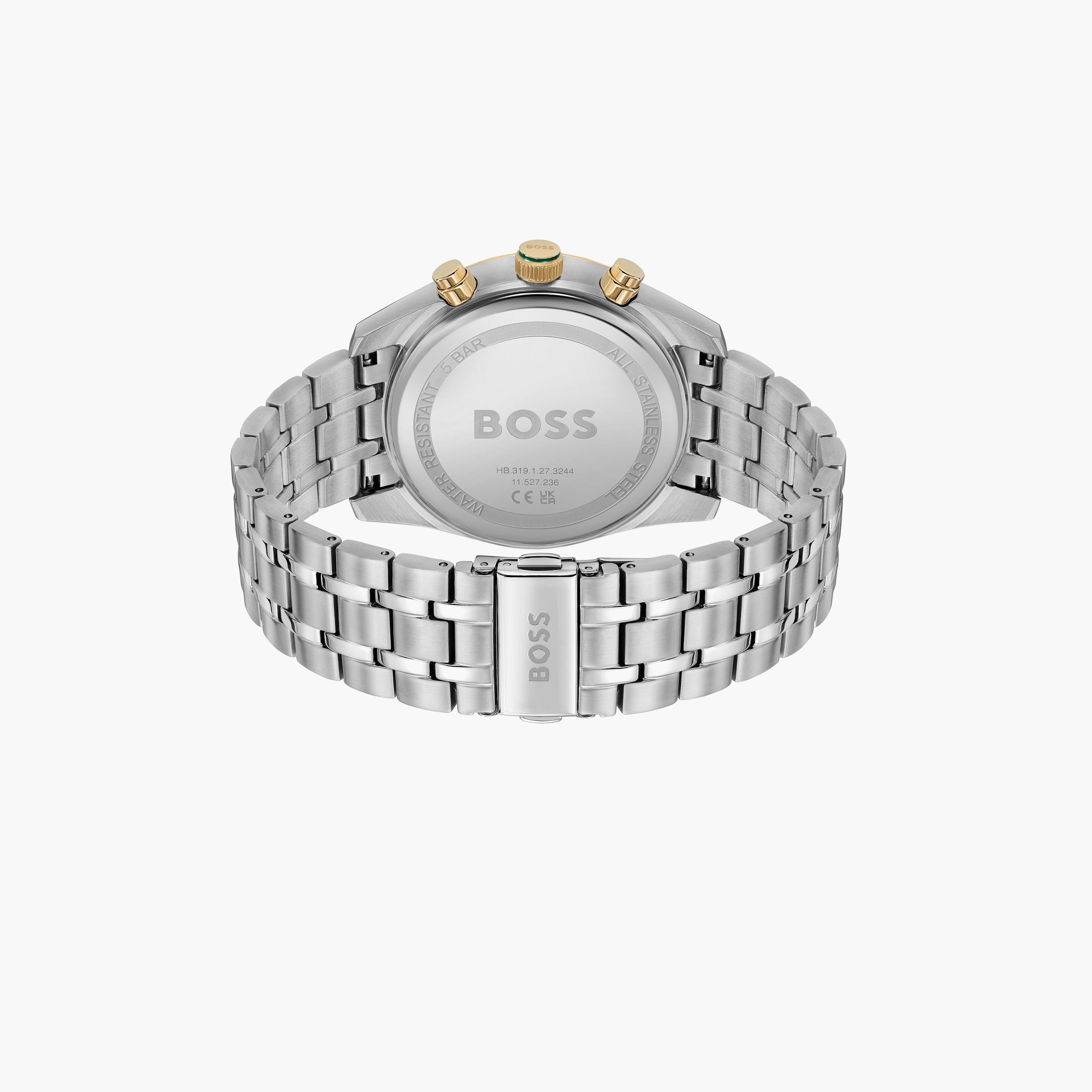 هوغو بوس-  ساعة رجالية 44 مم كرونوغراف خضراء سوار ستانلس ستيل | 1514195-men-watchesandjewellery-watches-image-3