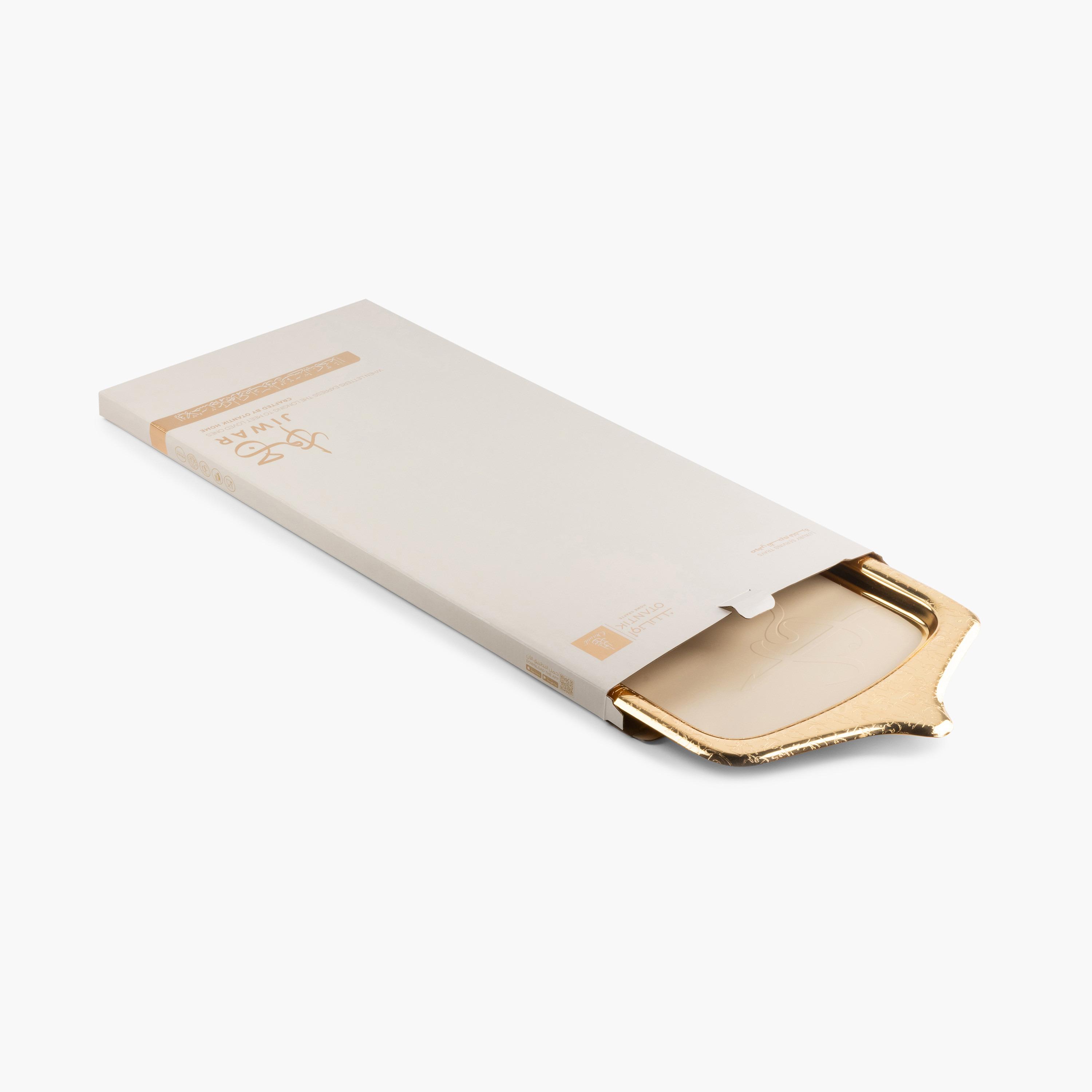 Jiwar Embossed Serving Tray with Handles-household-dining-serveware-servingtrays-image-2