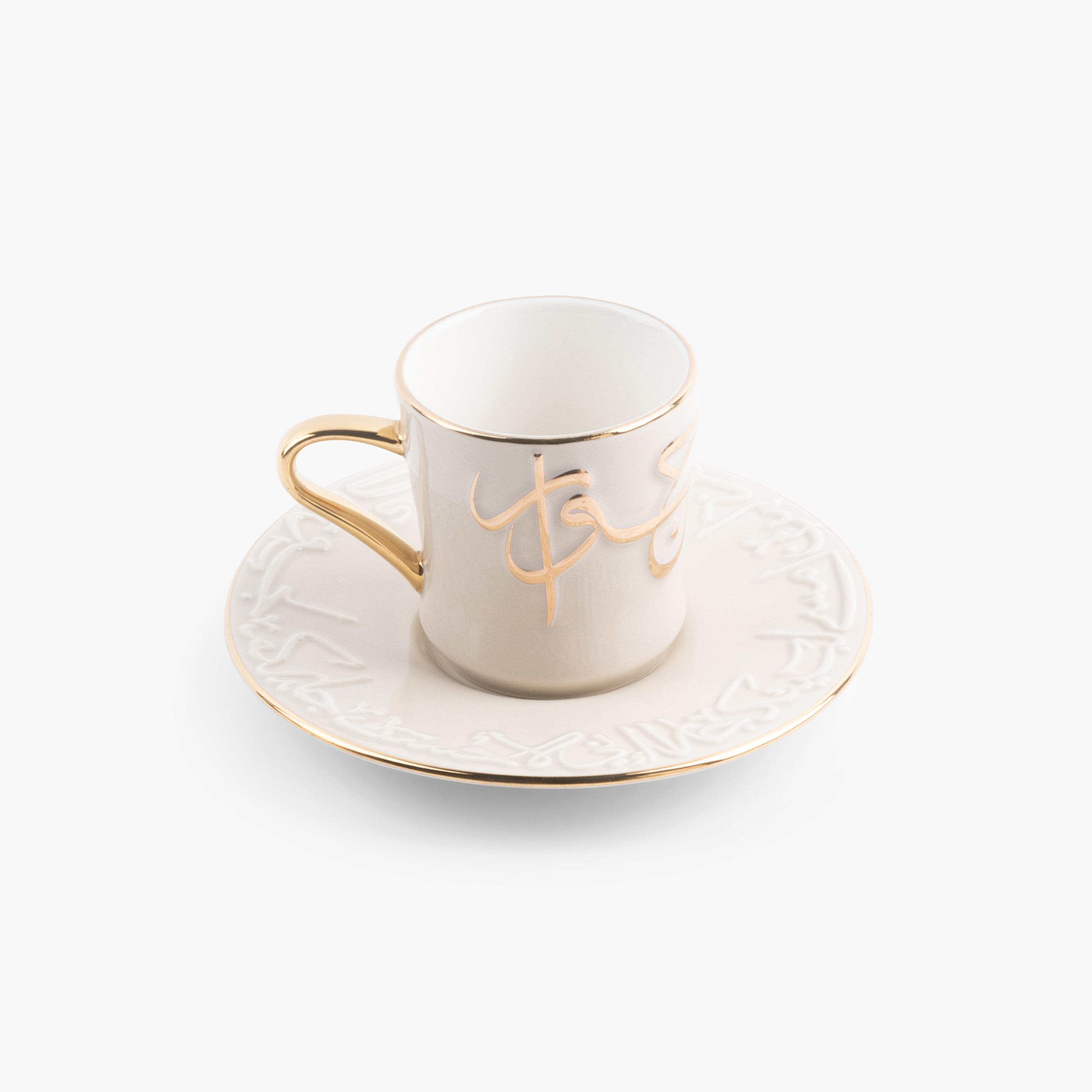 Jiwar 12-Piece Porcelain Cup and Saucer Set - 80 ml-household-dining-teaandcoffee-teaandcoffeesets-image-2