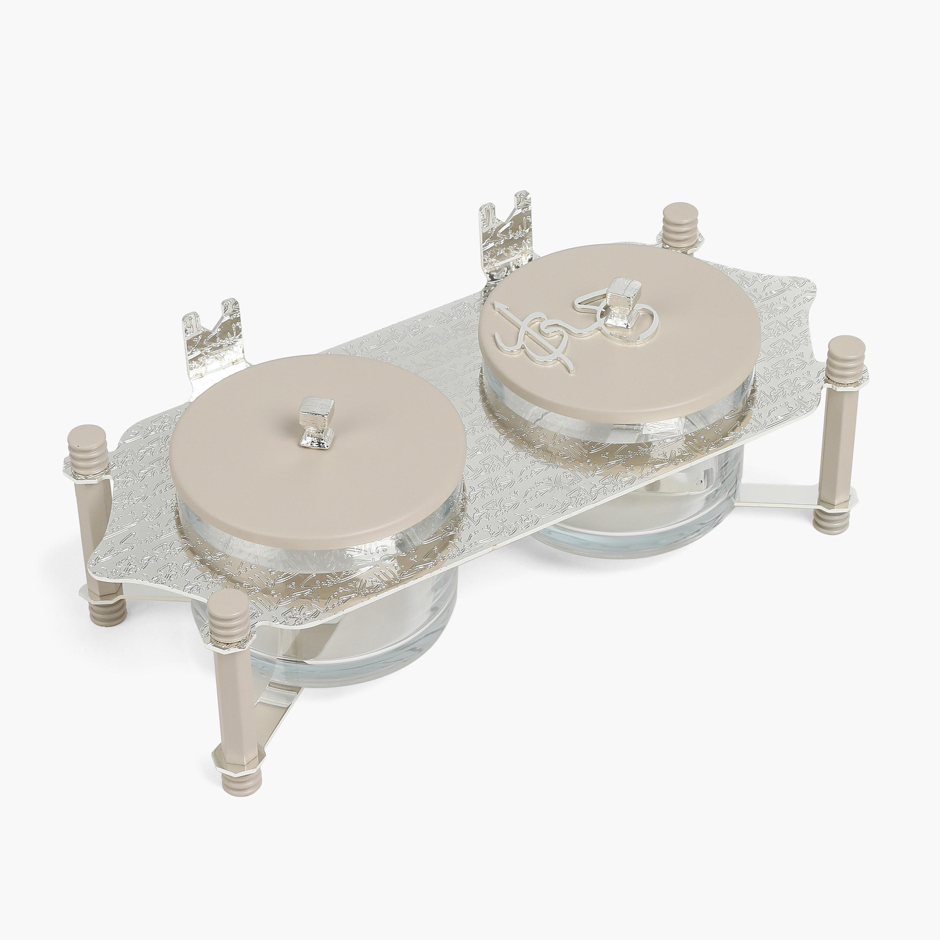 Jiwar Nut Serving Bowl with Lid and Tray-household-dining-serveware-chipsanddip-image-1