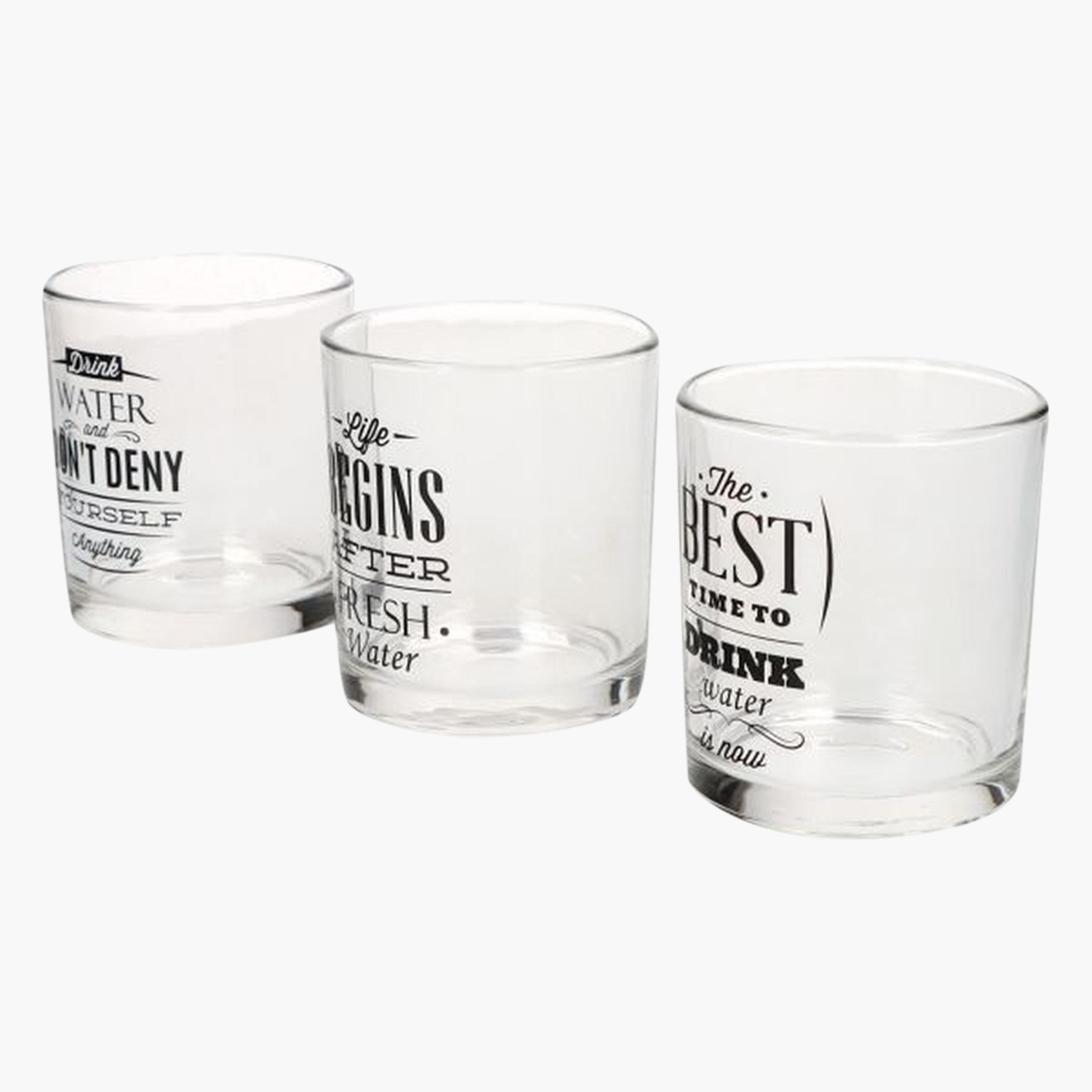 Glass 3-Piece Tumbler Set - 300 ml-household-dining-glassware-drinkingglasses-image-2