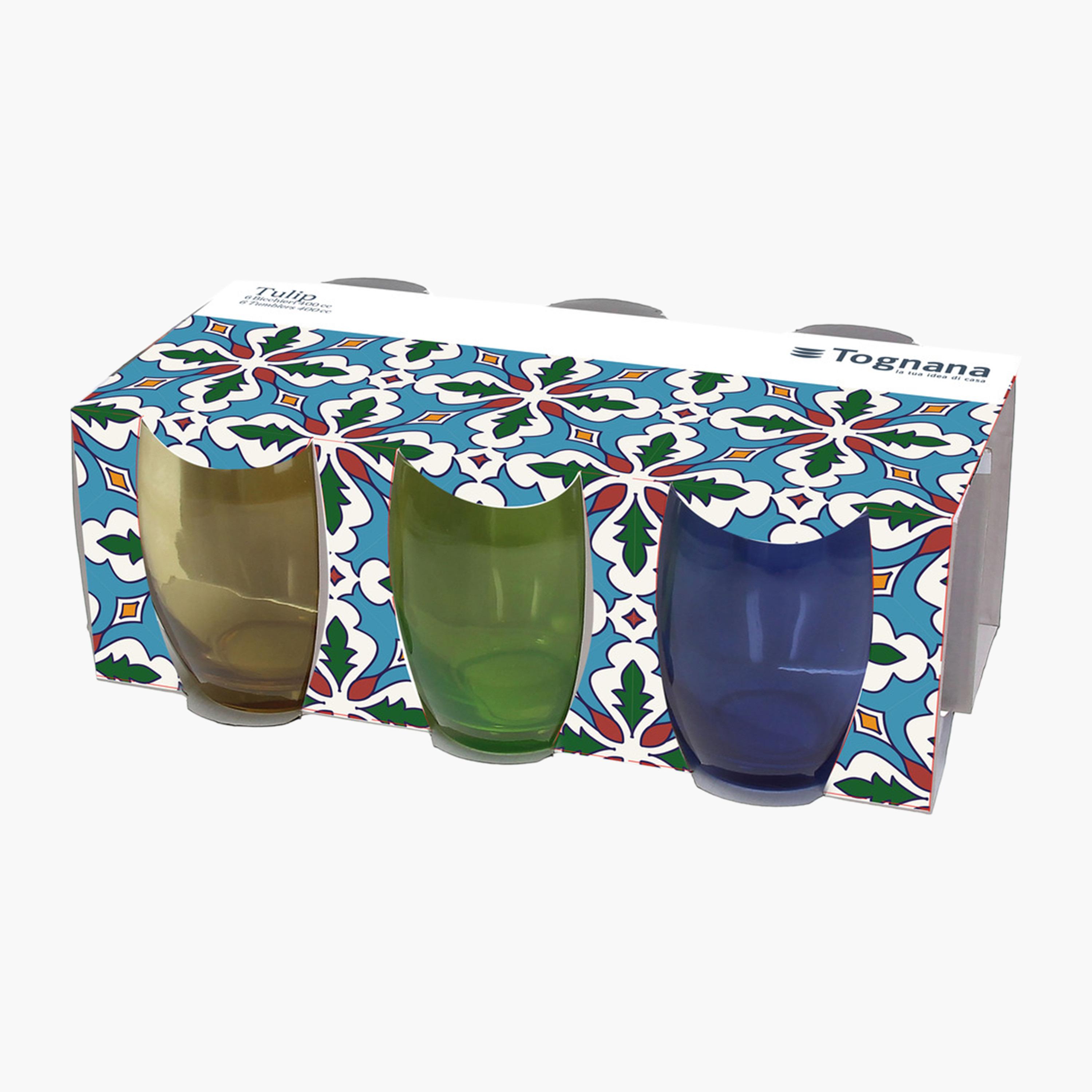Tulip 6-Piece Glass Set - 400 ml-household-dining-glassware-drinkingglasses-image-2
