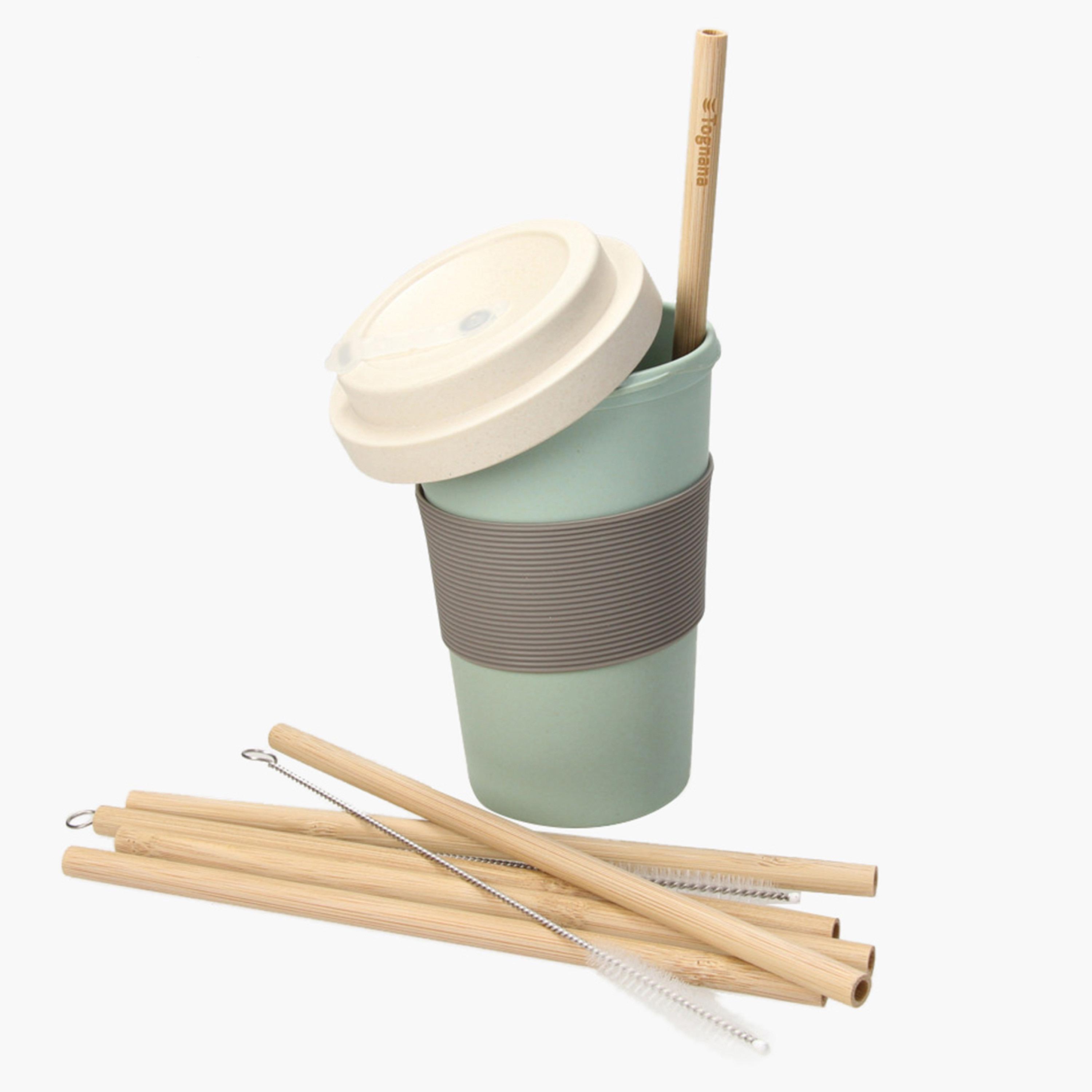Bamboo 8-Piece Drinking Straw and Cleaner Set-household-dining-teaandcoffee-teaandcoffeeaccessories-image-2