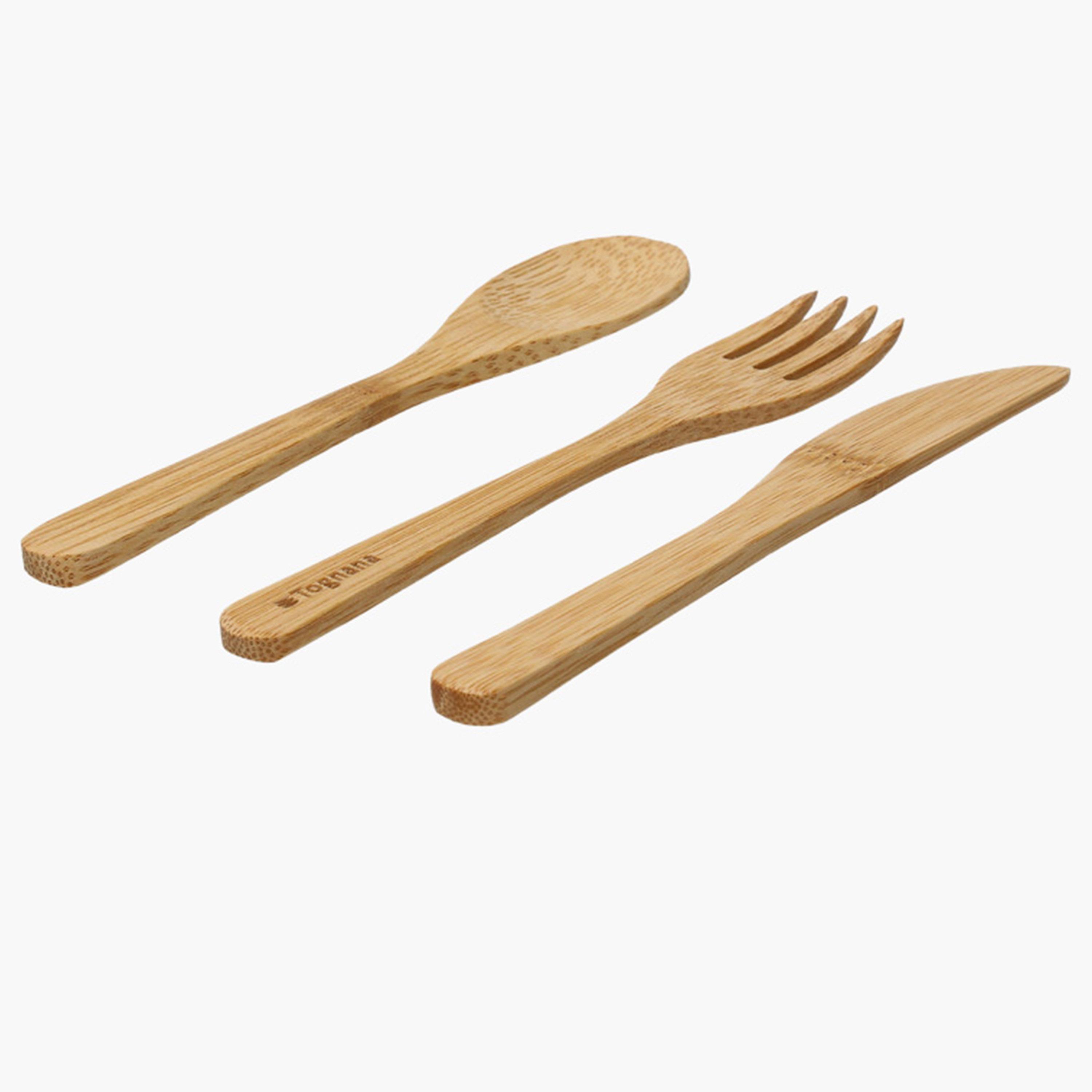طقم أدوات مائدة خيزران 3 قطع من توجنانا-household-dining-cutlery-cutlerysets-image-1