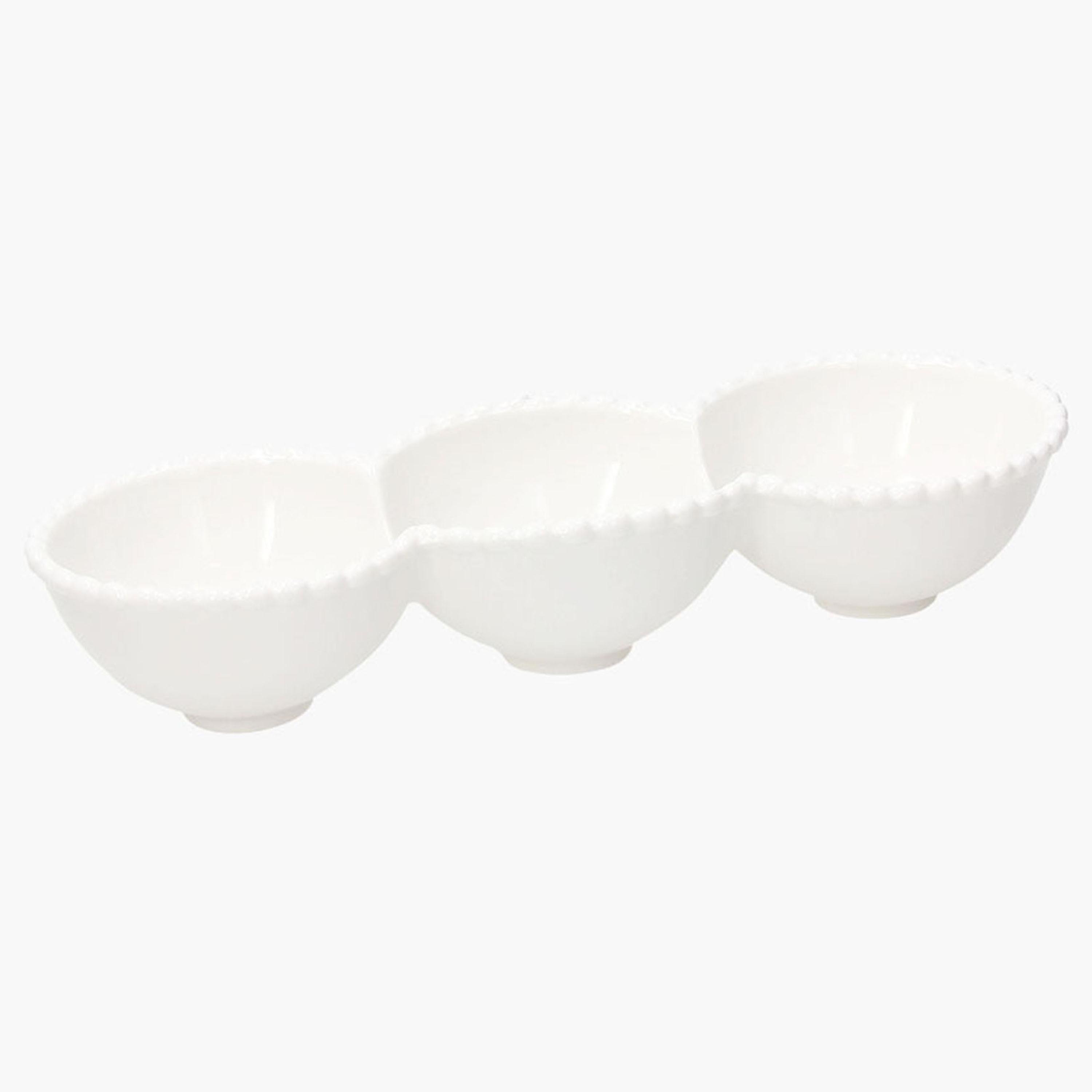 صينية تقديم مقبلات بورسلان 3 أقسام من توجنانا-household-dining-serveware-servingtrays-image-1
