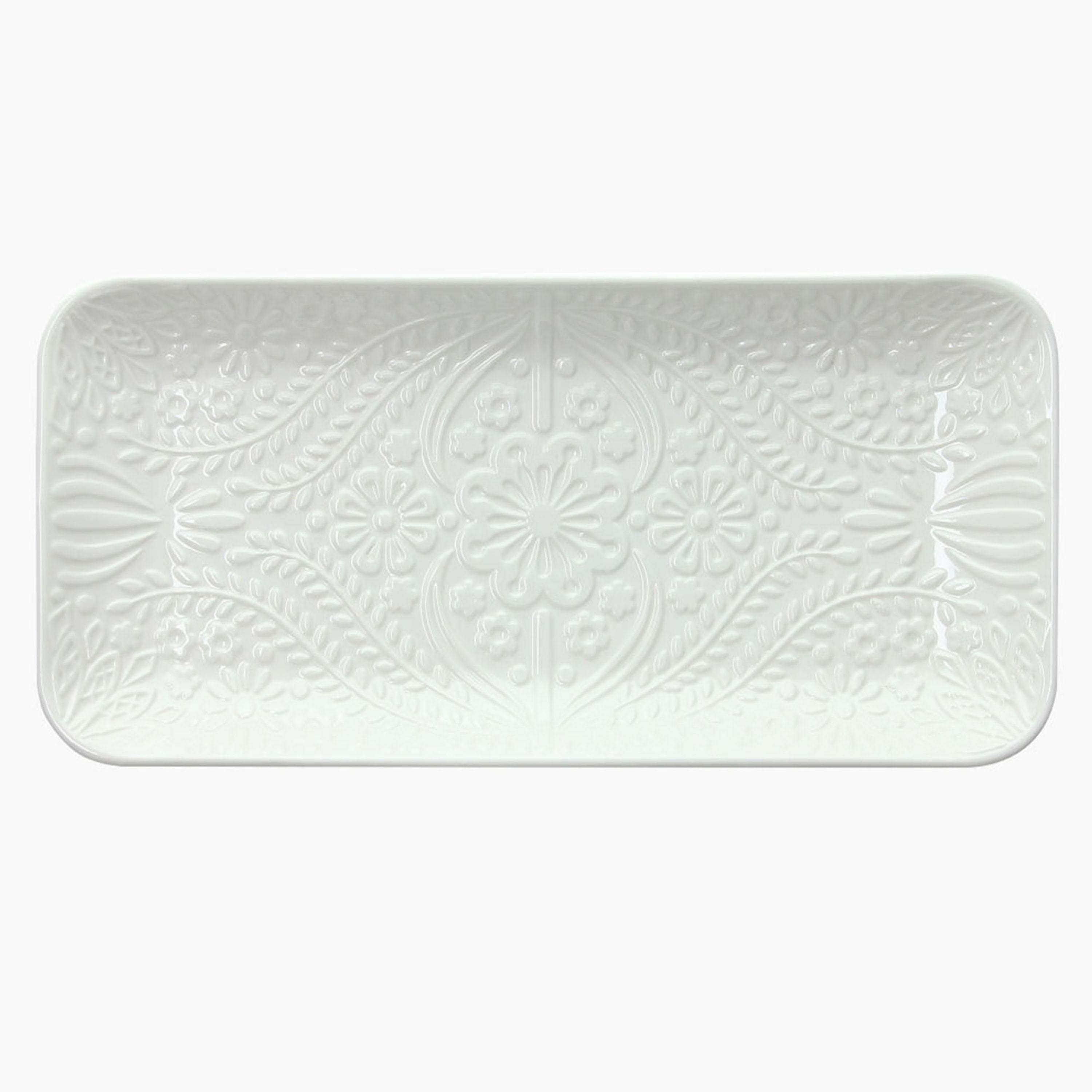 صينية تقديم بورسلان من توجنانا - 25x12 سم-household-dining-serveware-servingtrays-image-1