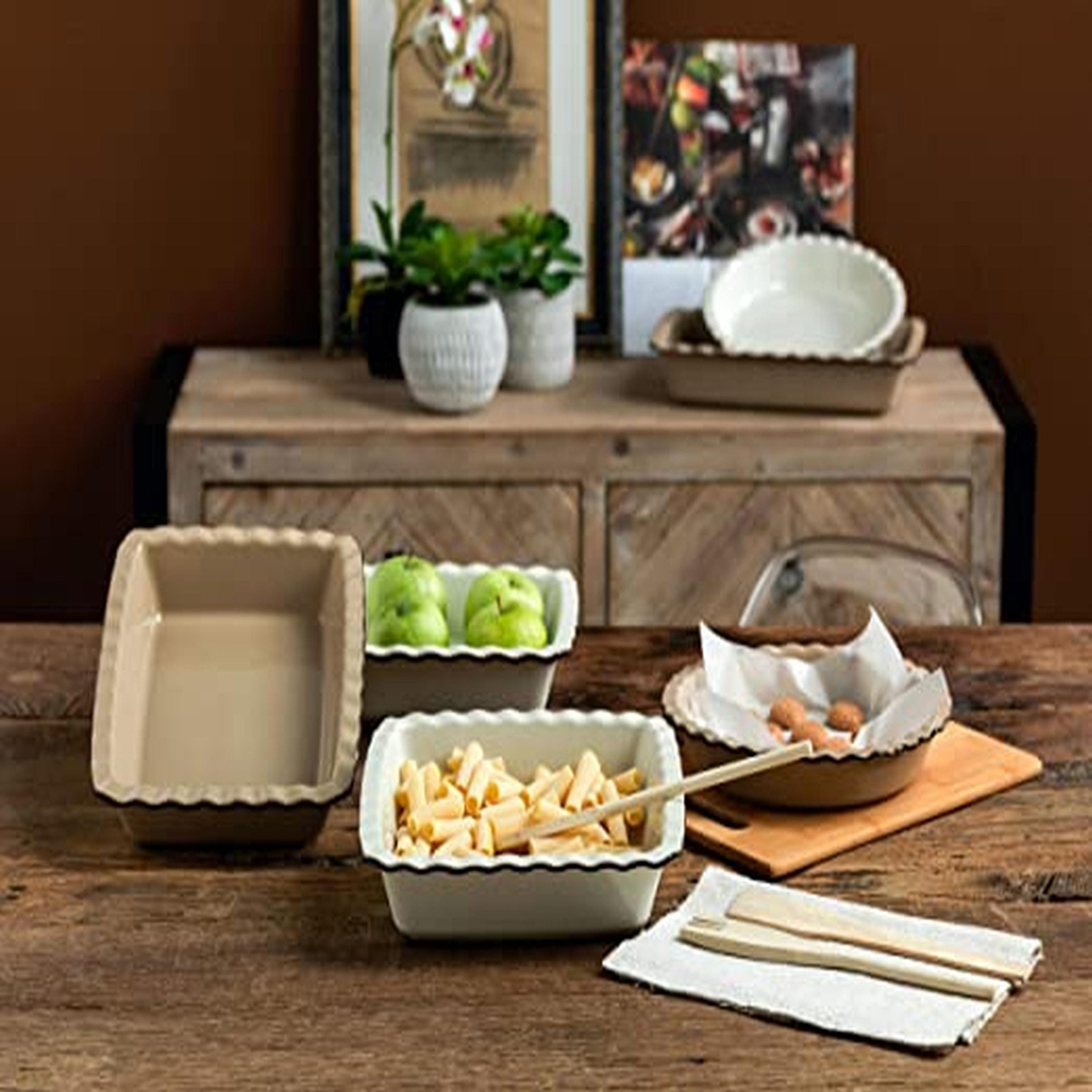 Ceramic Baking Dish - 30x22x6 cms-household-kitchen-bakeware-bakingdishes-image-6