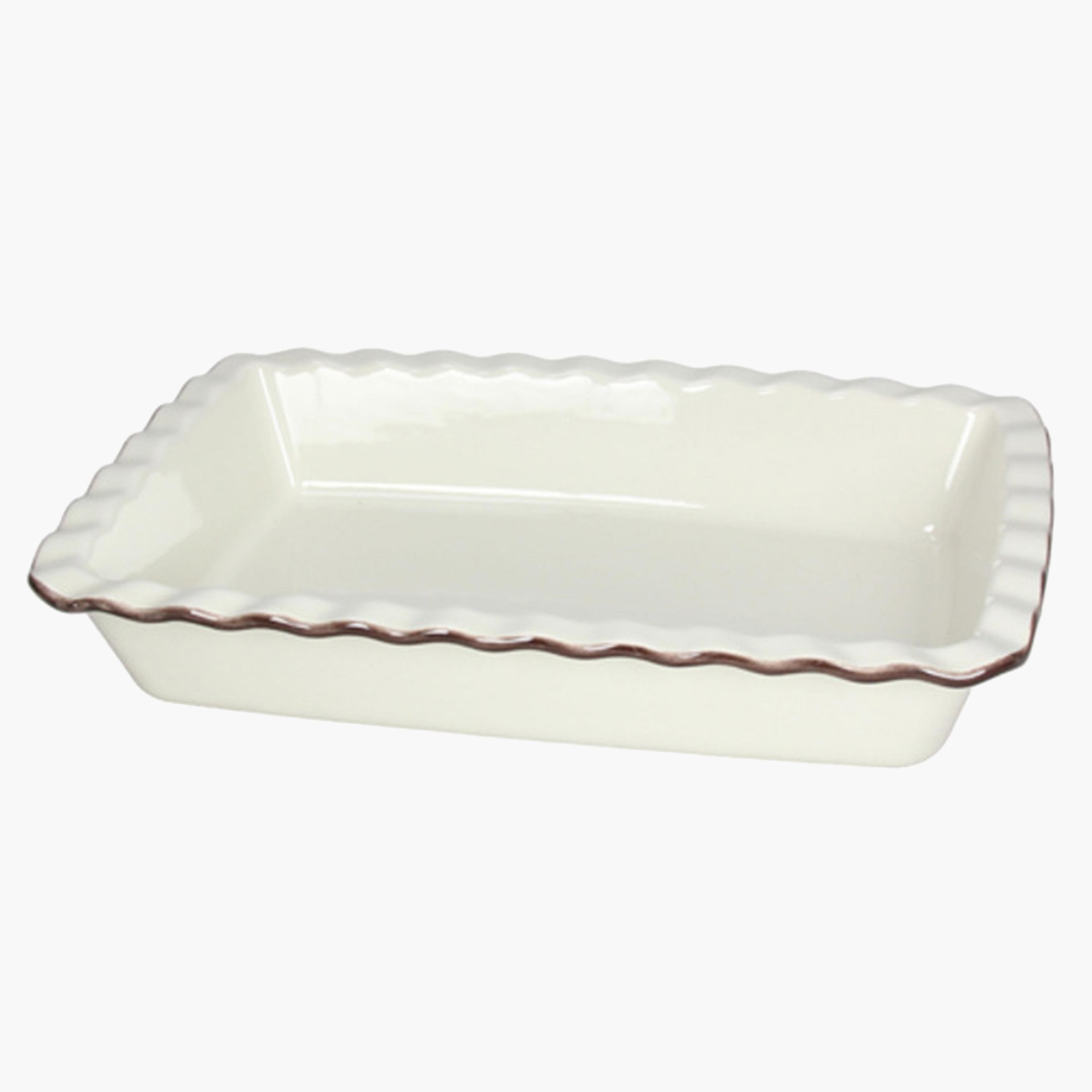 Ceramic Baking Dish - 33x23x6 cms-household-kitchen-bakeware-bakingdishes-image-1