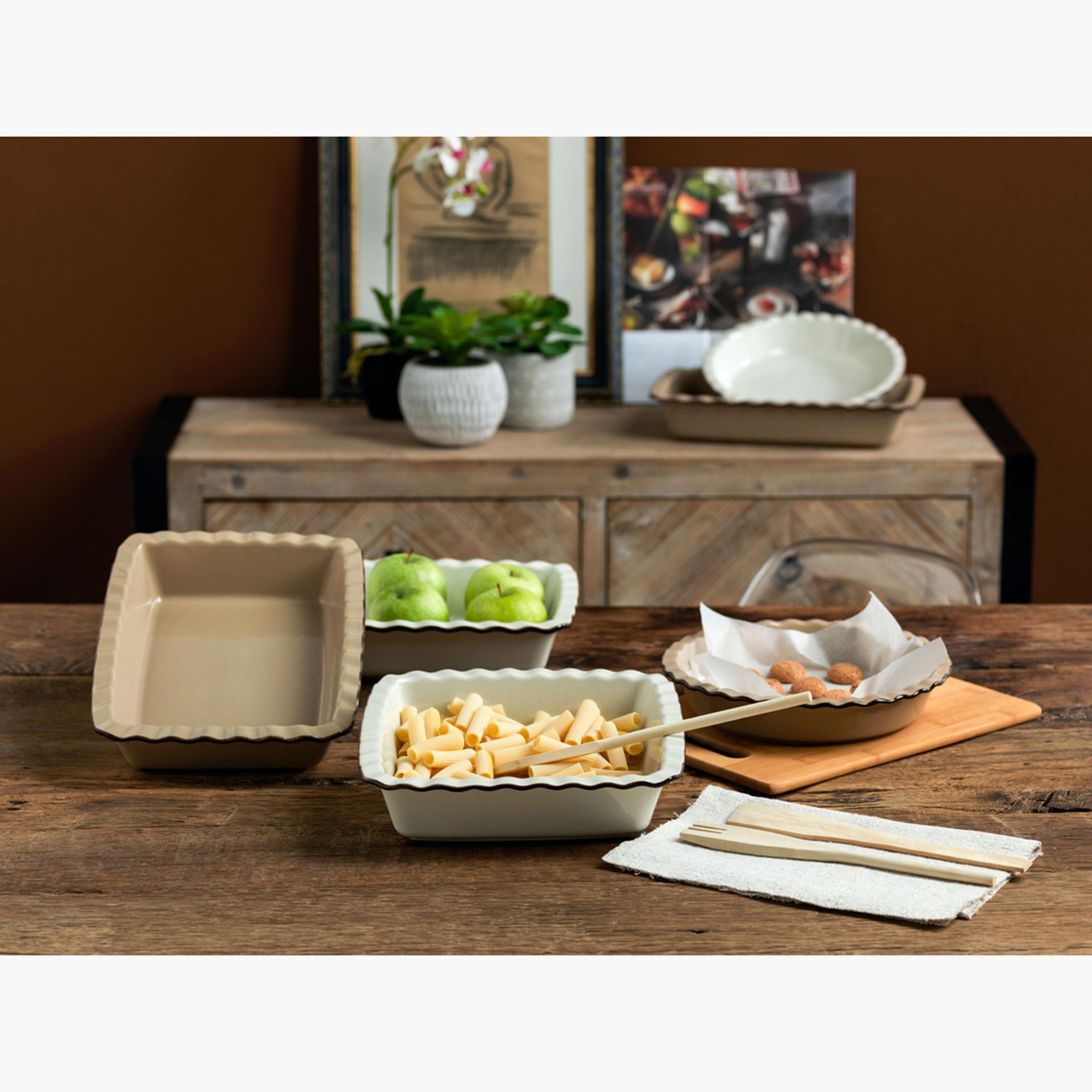 Ceramic Baking Dish - 33x23x6 cms-household-kitchen-bakeware-bakingdishes-image-3