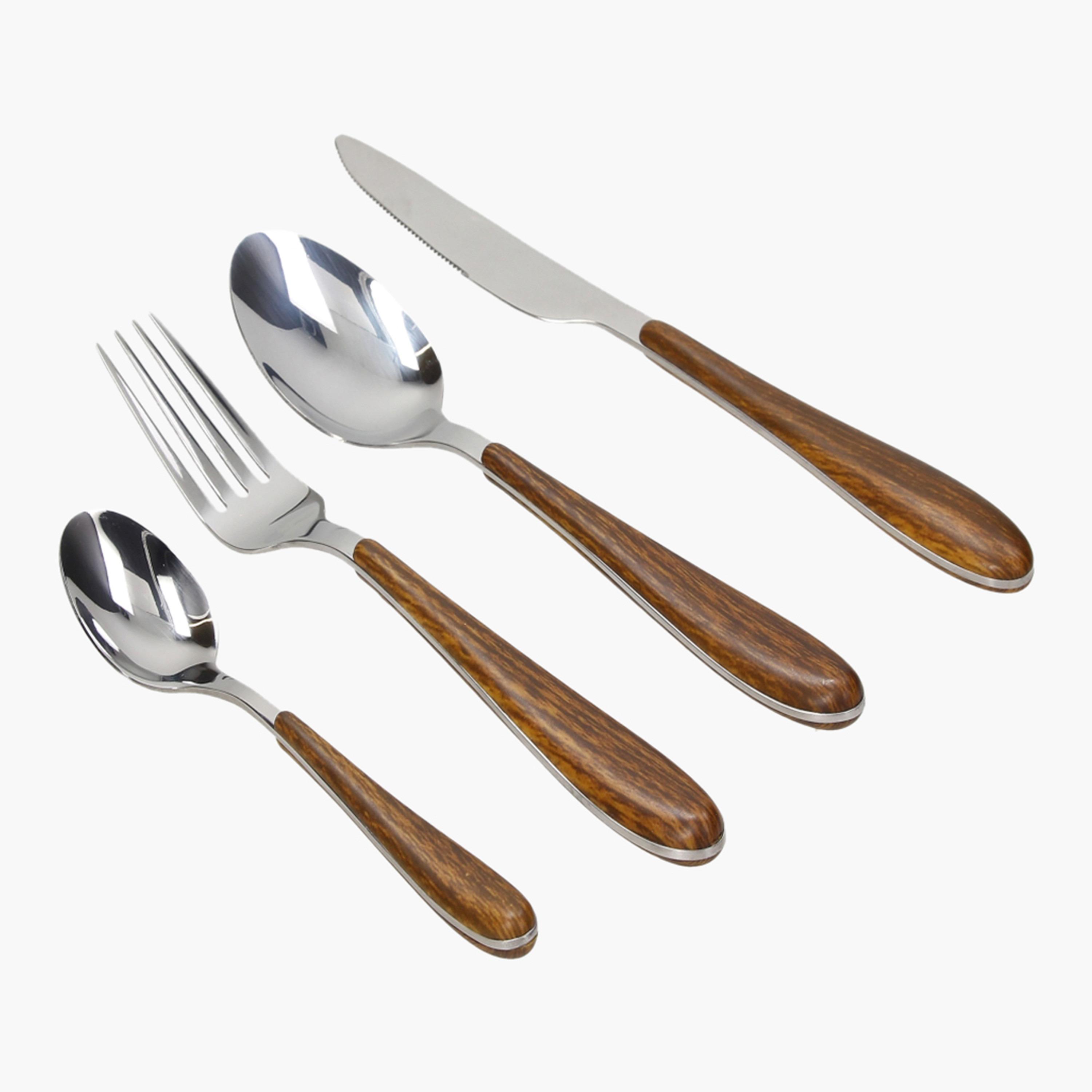Antony Wood 24-Piece Stainless Steel Cutlery Set-household-dining-cutlery-cutlerysets-image-1