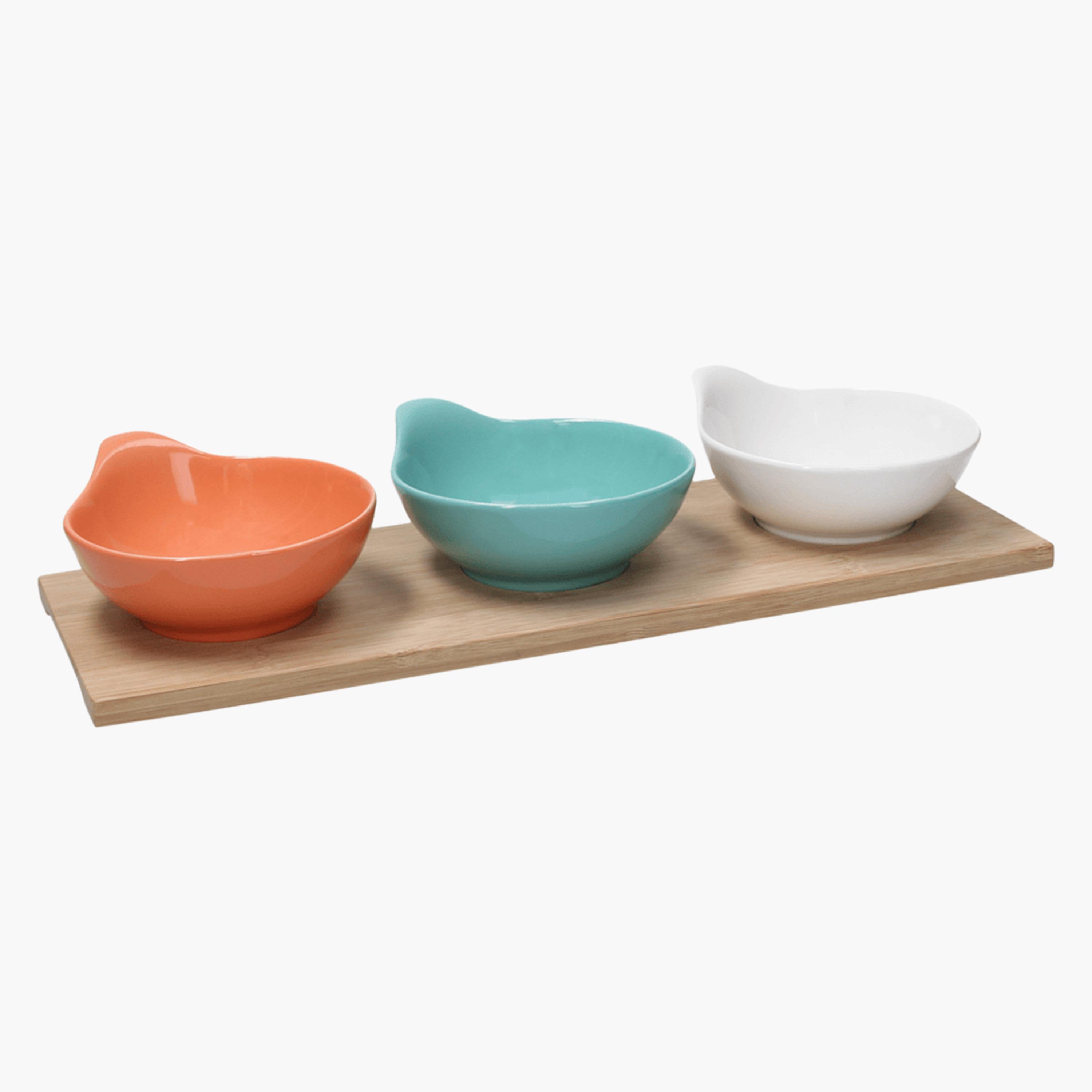 Ceramic 3-Piece Bowl and Tray Set-household-dining-dinnerware-bowls-image-1