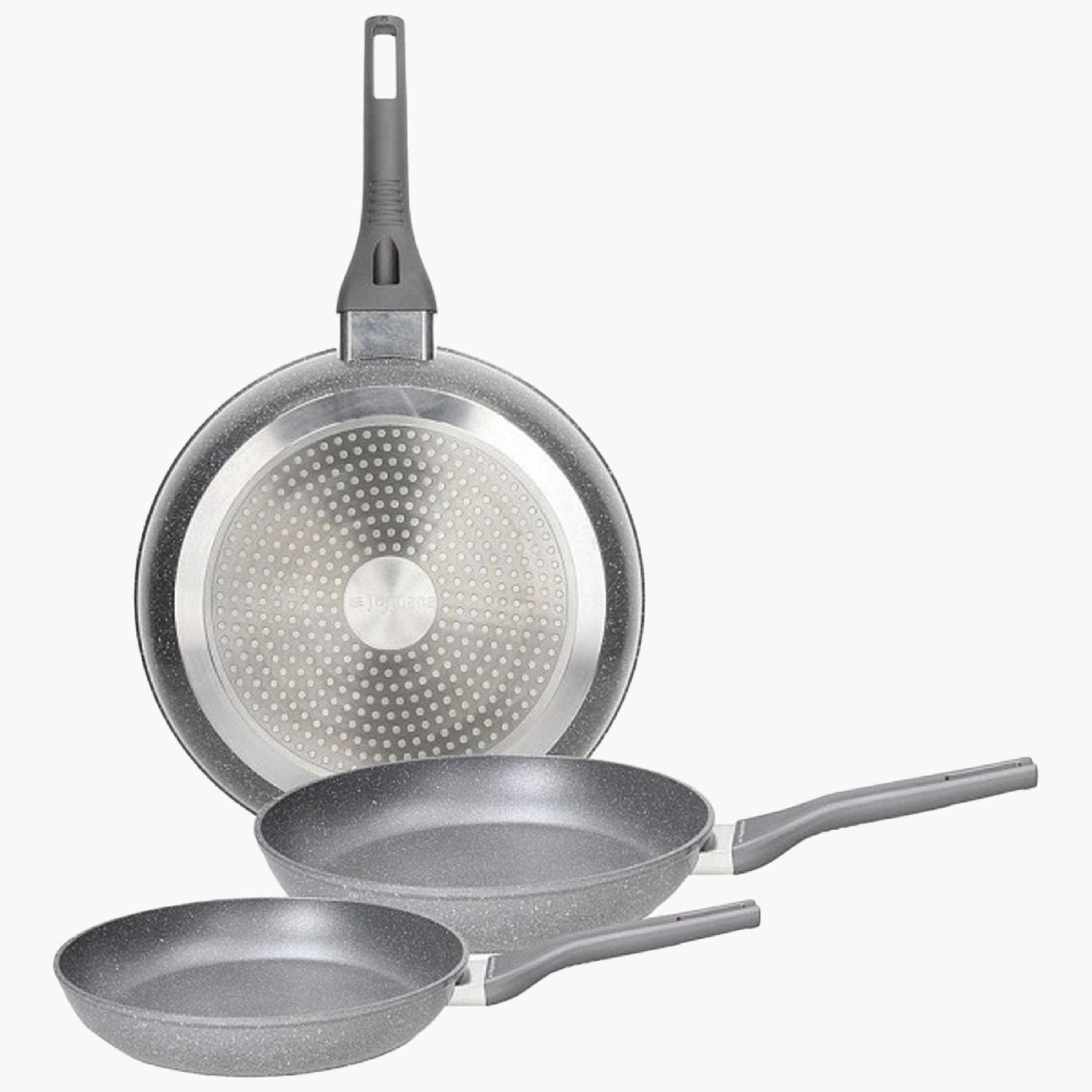 Grancuci Phaetra Aluminium Frying Pan - Set of 3-household-kitchen-cookware-cookwareandsets-image-1