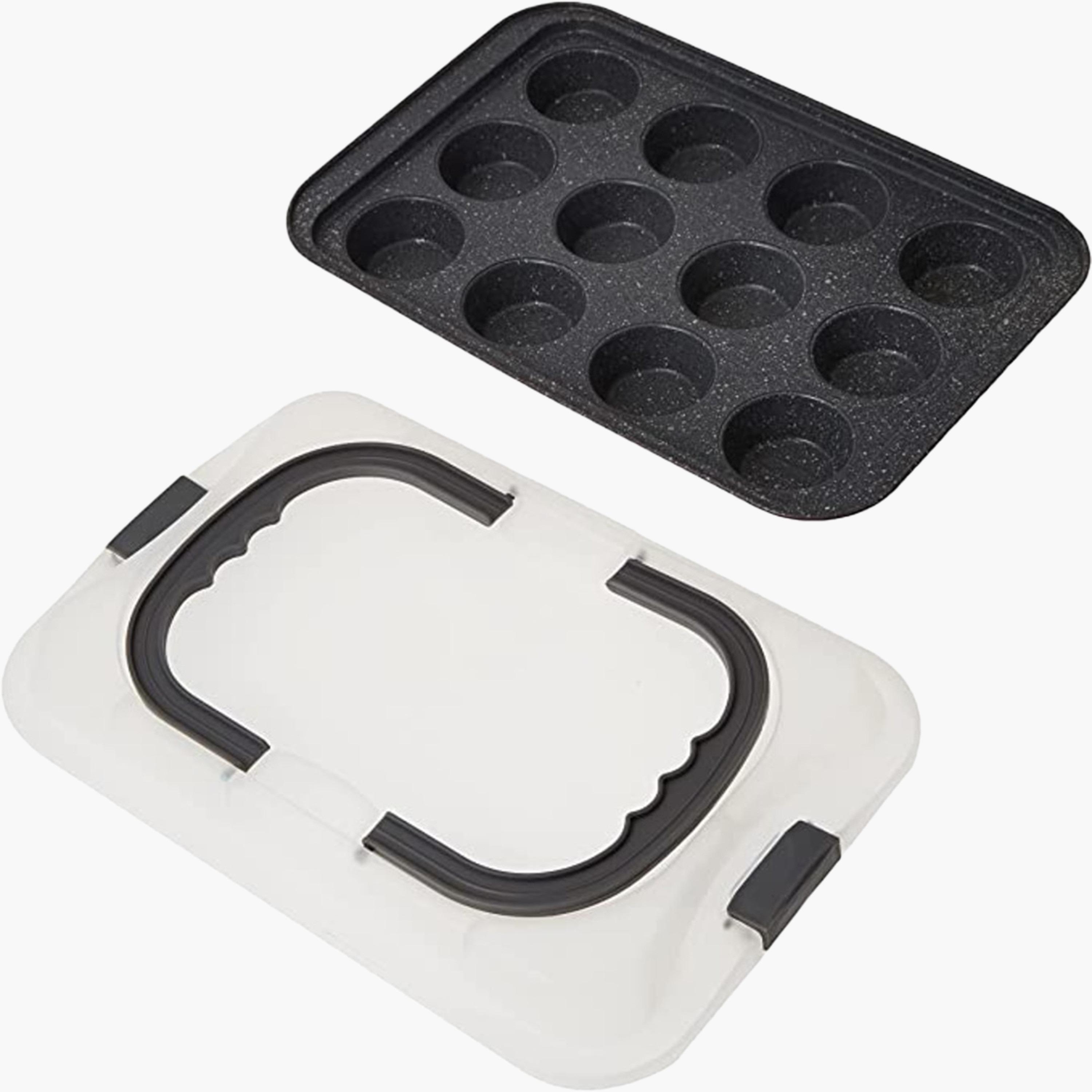 Carbon Steel 12-Cup Muffin Mould-household-kitchen-bakeware-bakingpansandmoulds-image-1