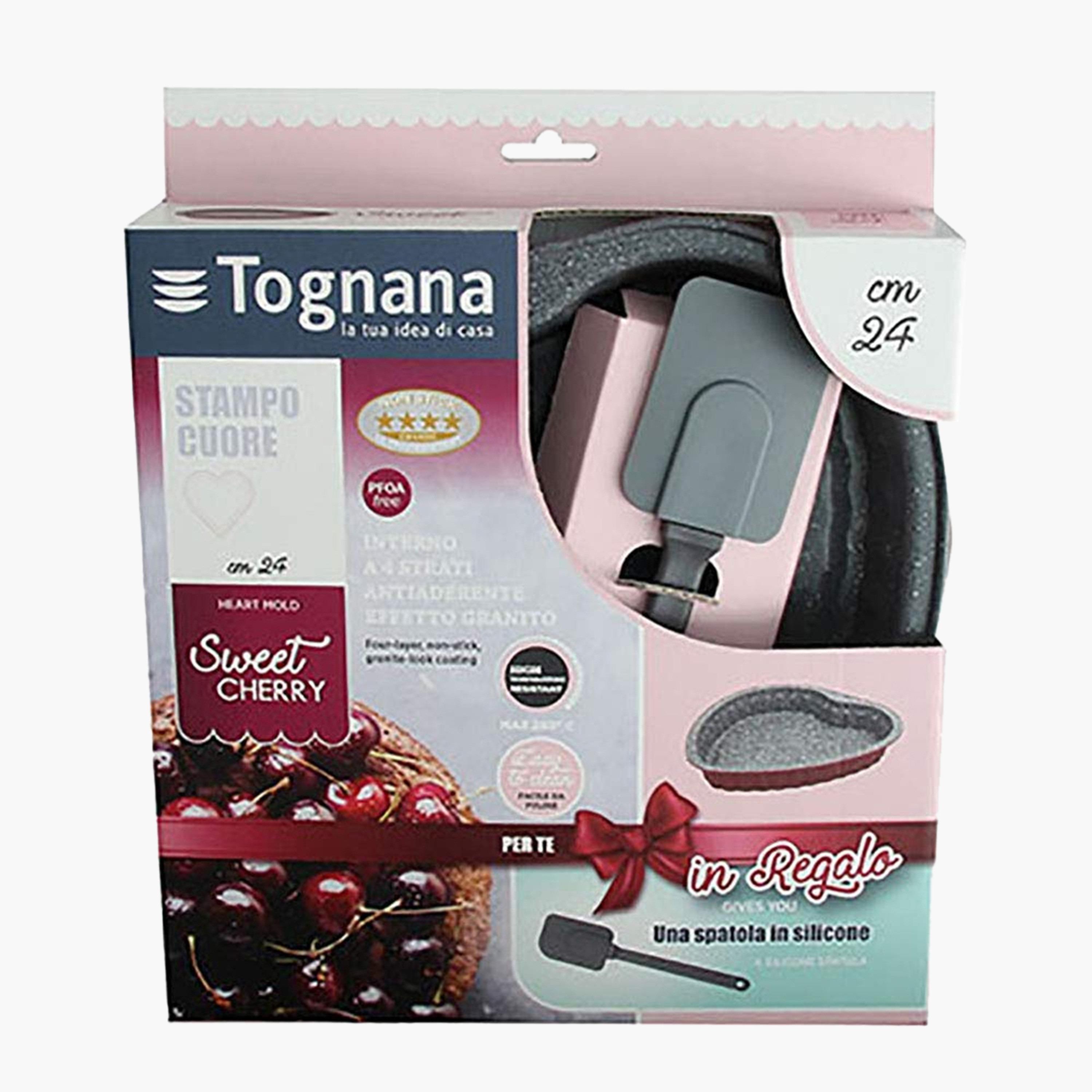 Sweet Cherry Carbon Steel Heart Baking Dish with Spatula - 24 cms-household-kitchen-bakeware-bakingpansandmoulds-image-2