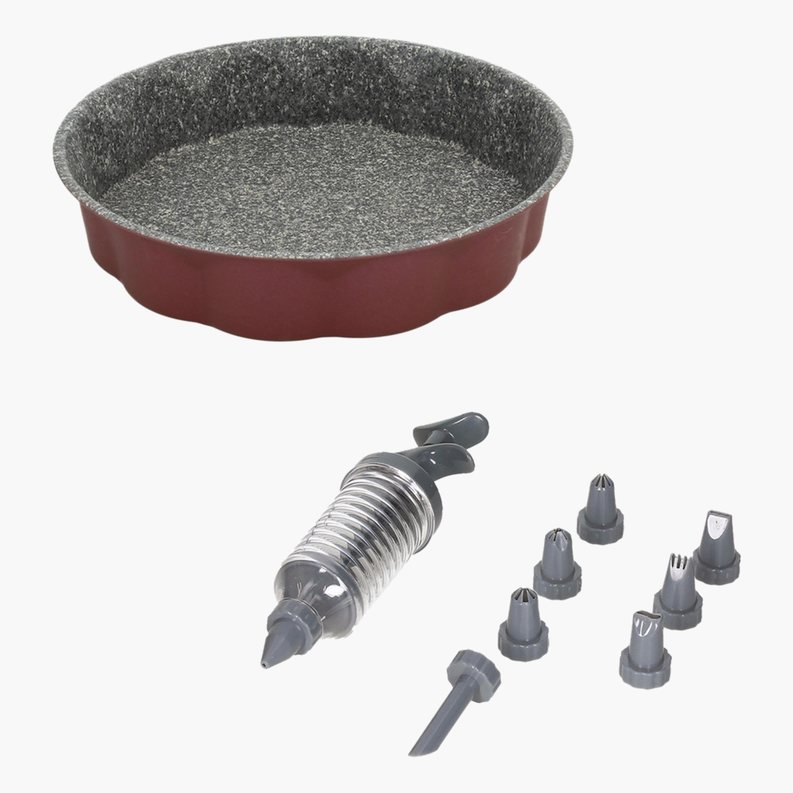 صينية خبز من الفولاذ الكربوني سويت شيري مع موزع شراب وفوهات من توجنانا - 26 سم-household-kitchen-bakeware-bakingpansandmoulds-image-1