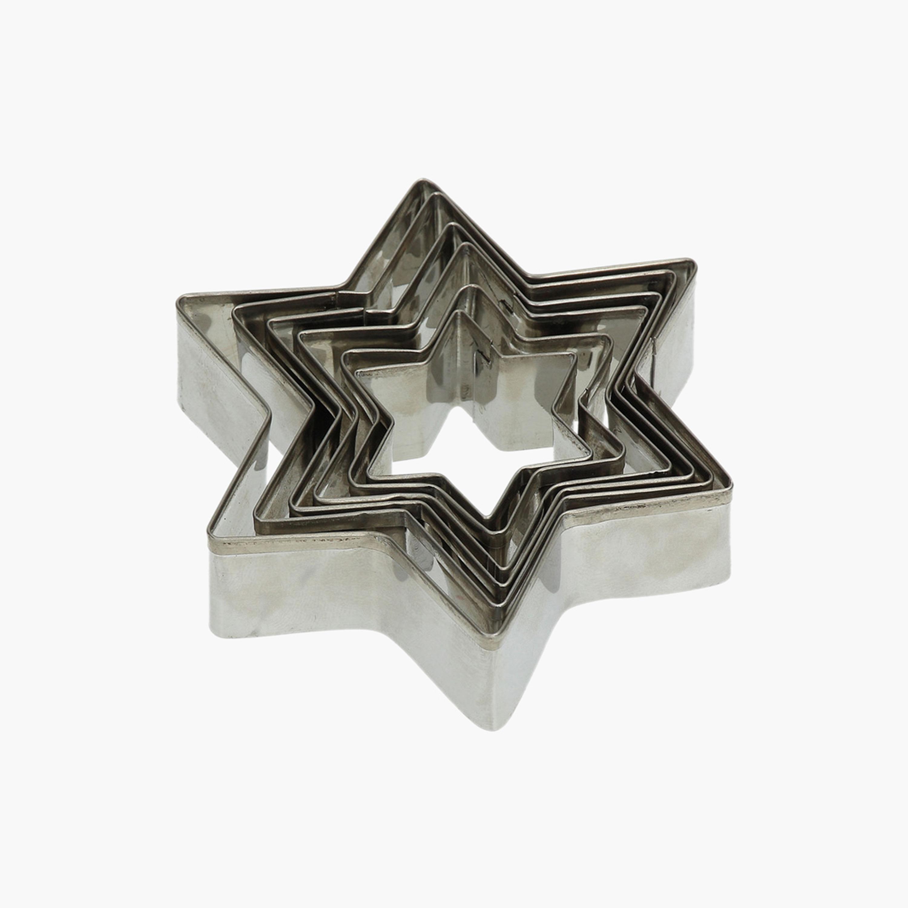 Tongana 6-Piece Stainless Steel Star Cookie Cutter-household-kitchen-bakeware-bakingtoolsandaccessories-image-1