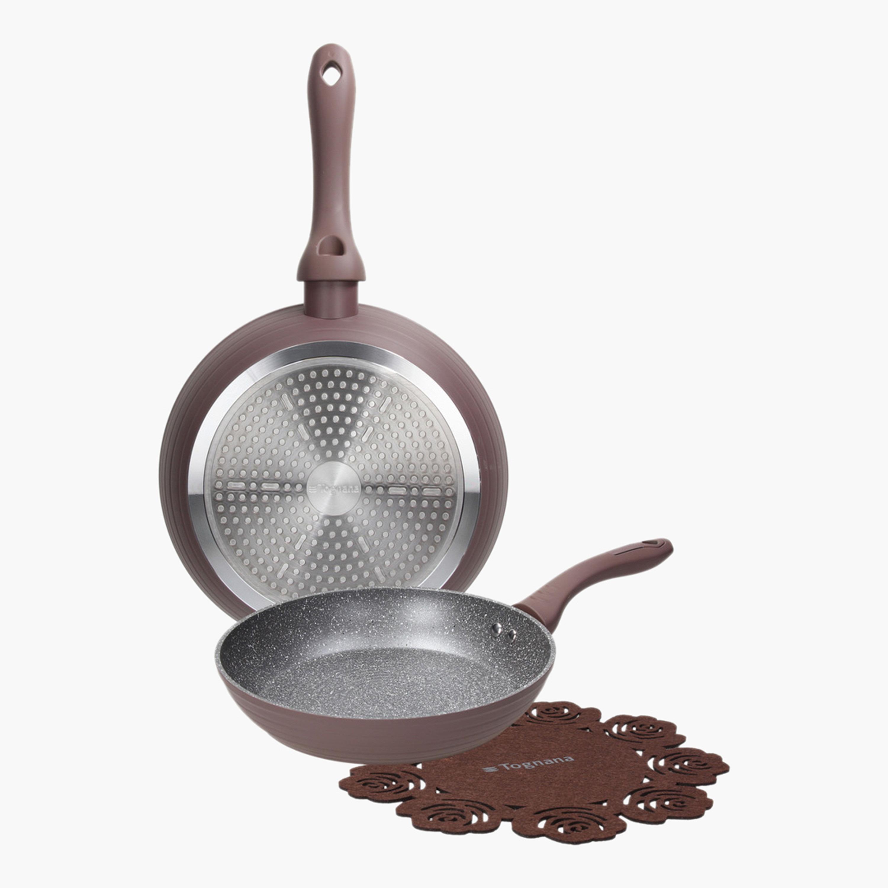 Aluminium 2-Piece Frying Pan Set with Pan Protector-household-kitchen-cookware-cookwareandsets-image-1