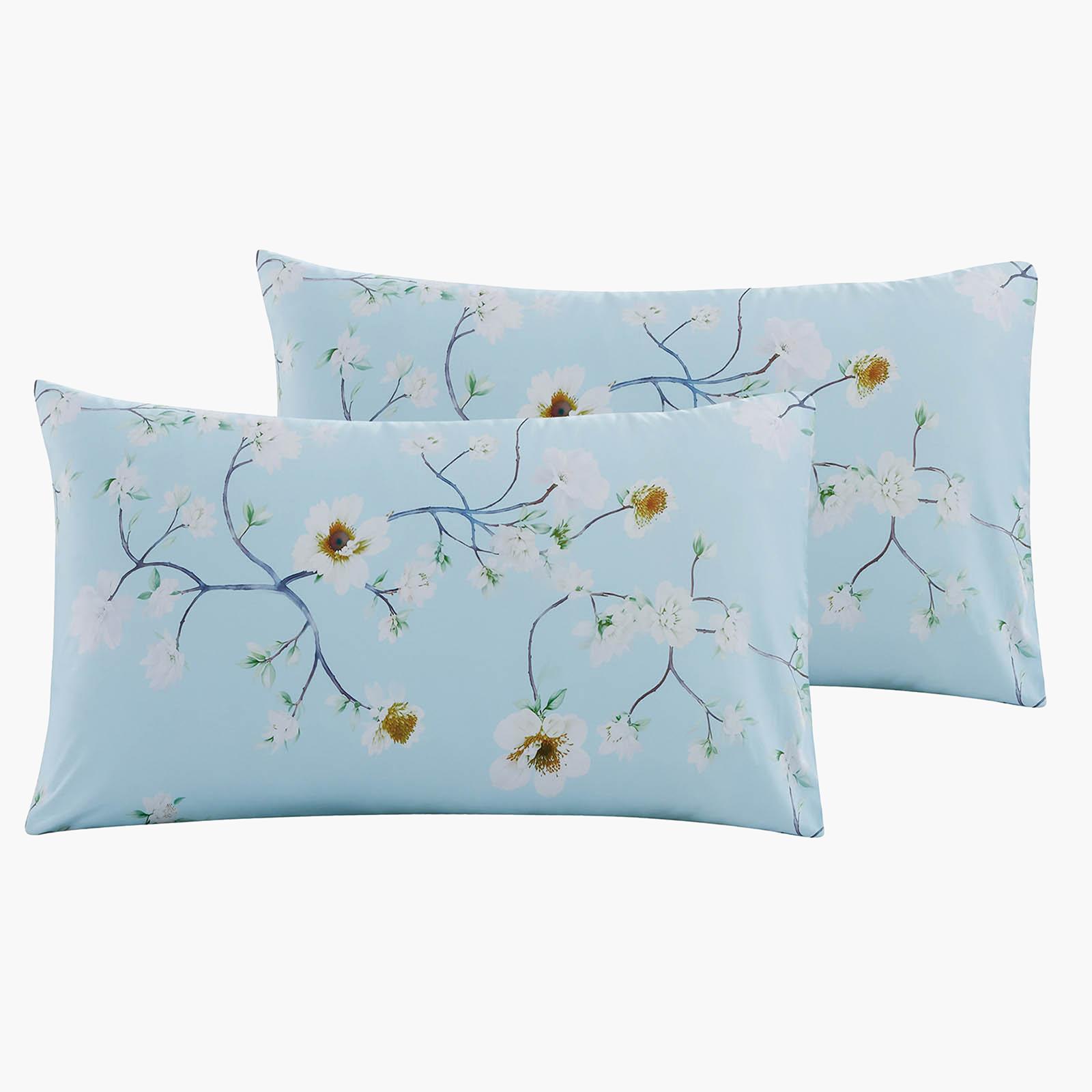 Bluebell 4-Piece Floral Print Microfiber King Comforter Set - 260x240 cms-household-bedding-comfortersandbedspreads-comforters-image-4