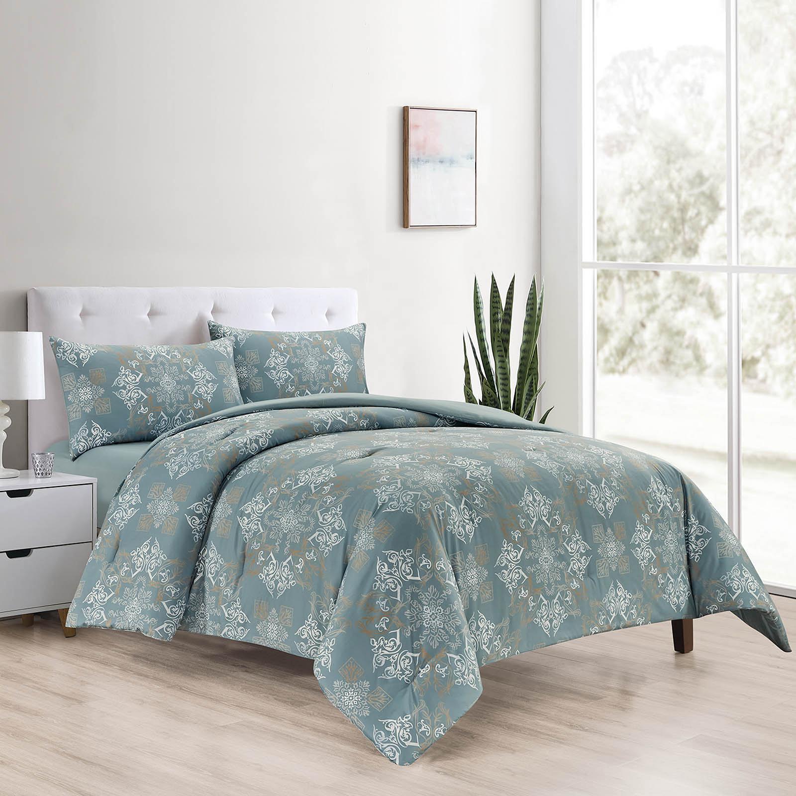 Denilson 4-Piece Microfiber King Comforter Set - 260x240 cm-household-bedding-comfortersandbedspreads-comforters-image-1